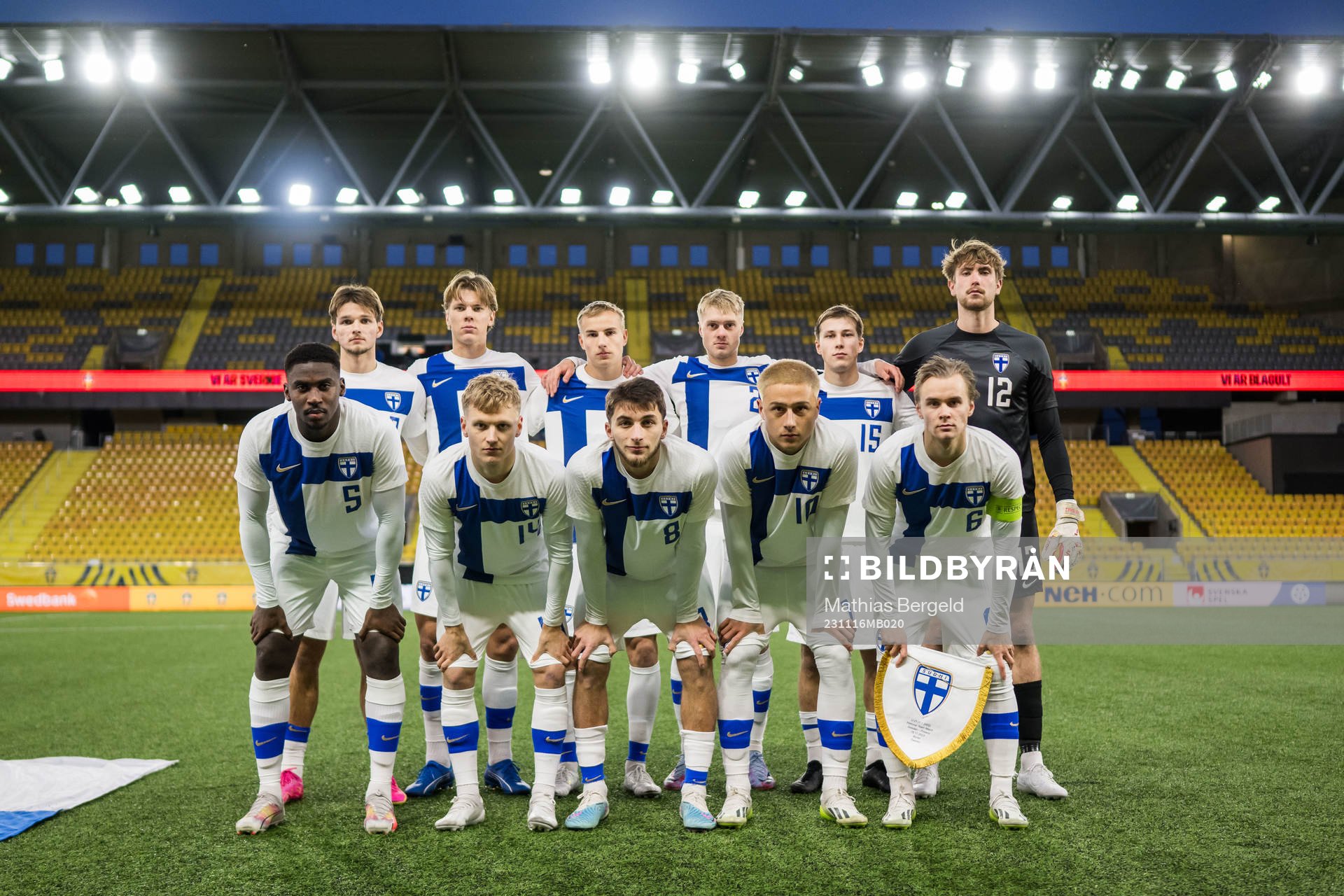 The starting eleven of Finland