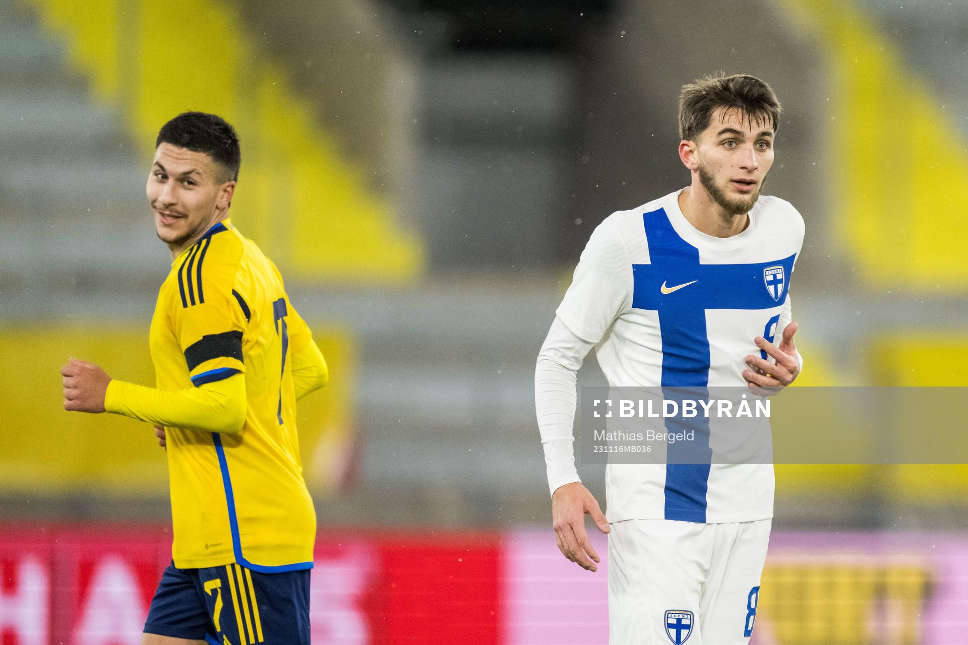 Roony Bardghji of Sweden and Adam Marhiev of Finland