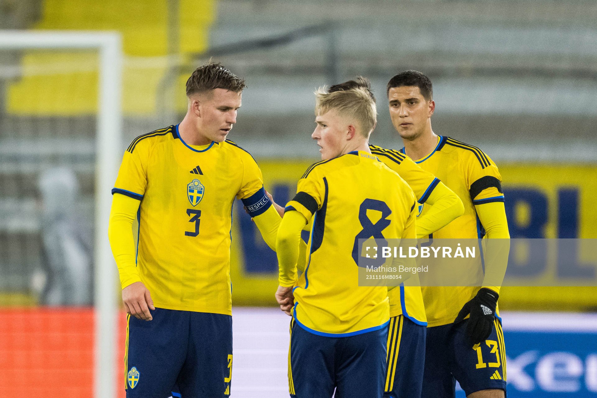 Casper Widell, Melker Widell and Zinedin Smajlovic of Sweden