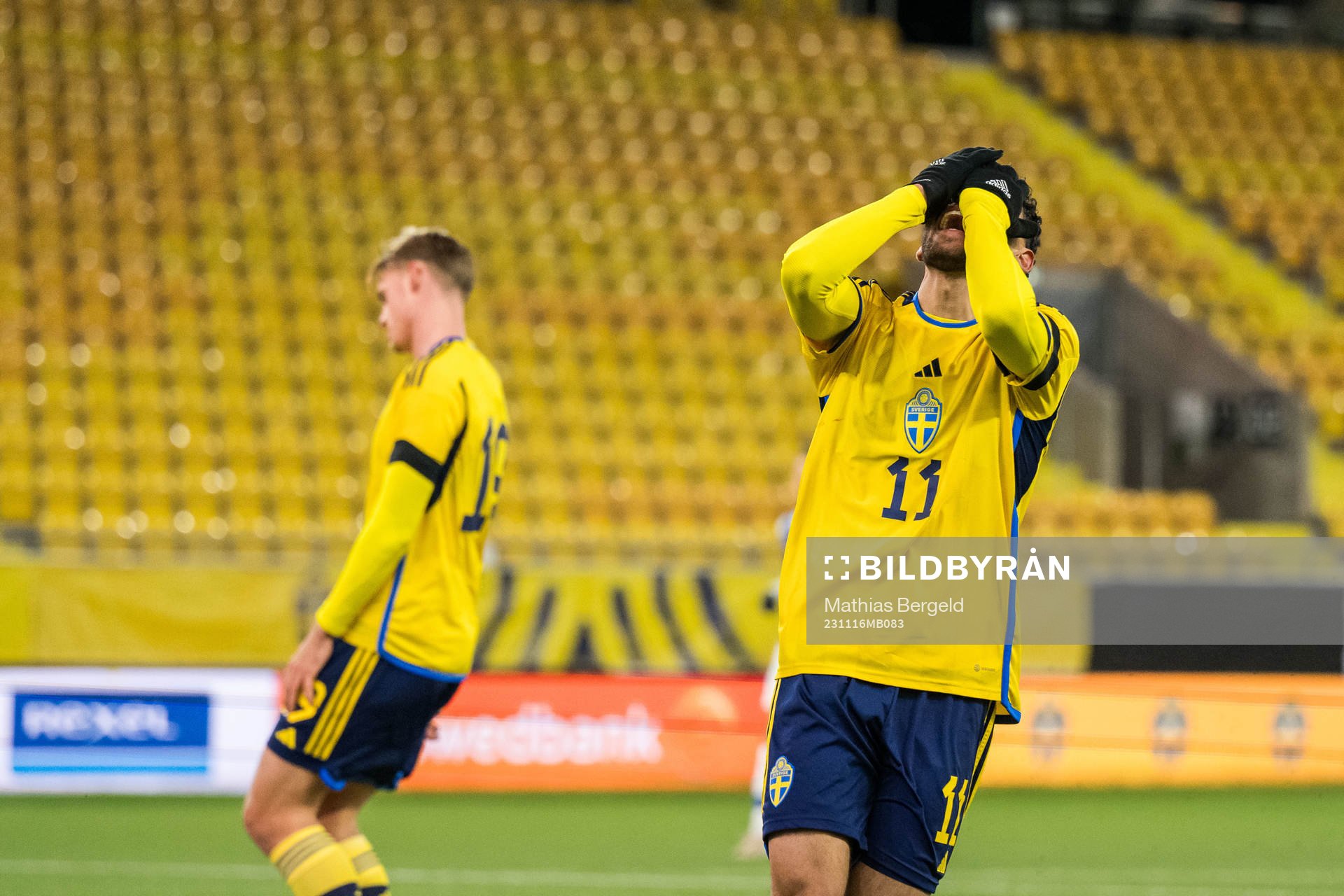 Joakim Persson of Sweden looks dejected