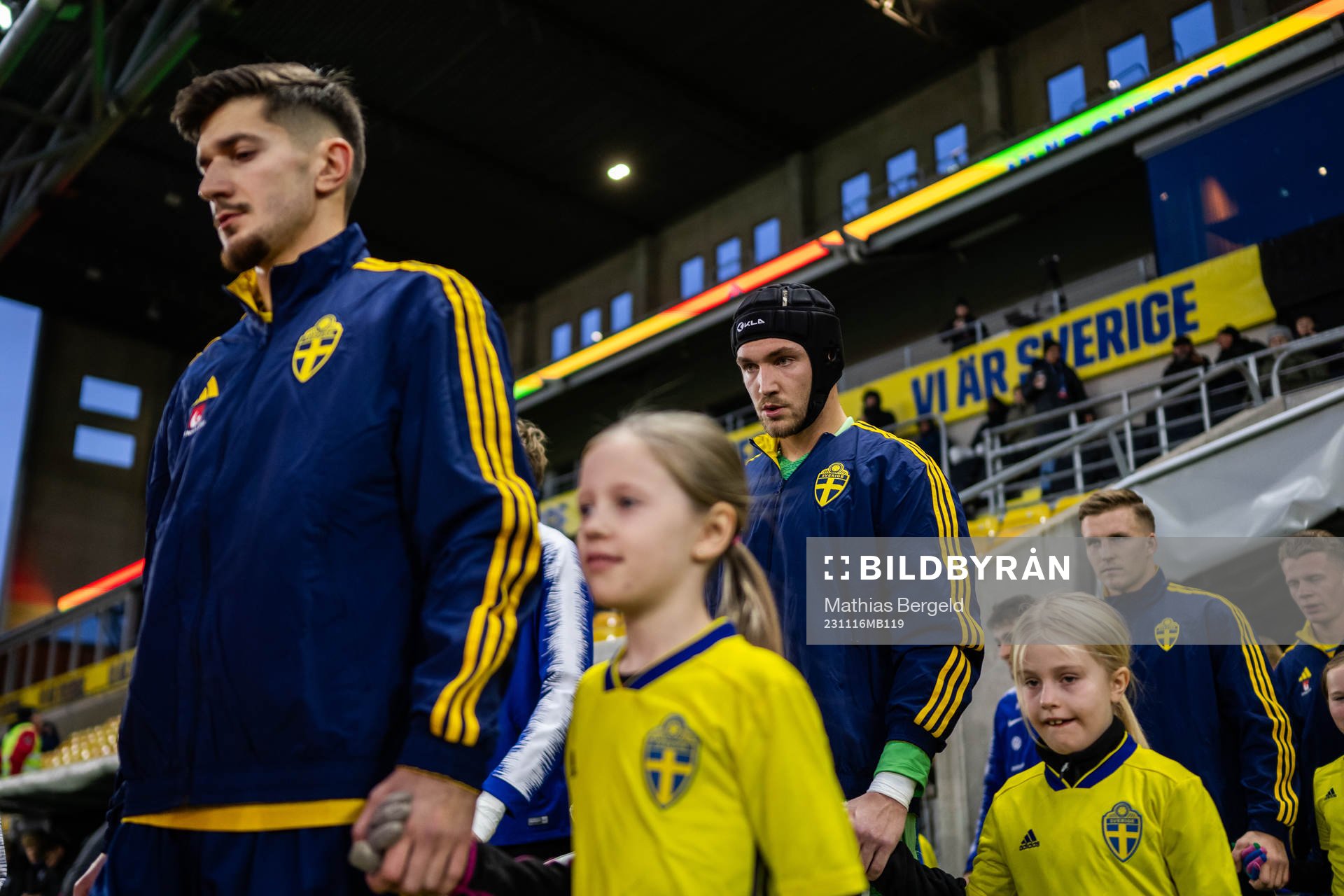 Armin Gigovic and goalkeeper Noel Törnqvist of Sweden