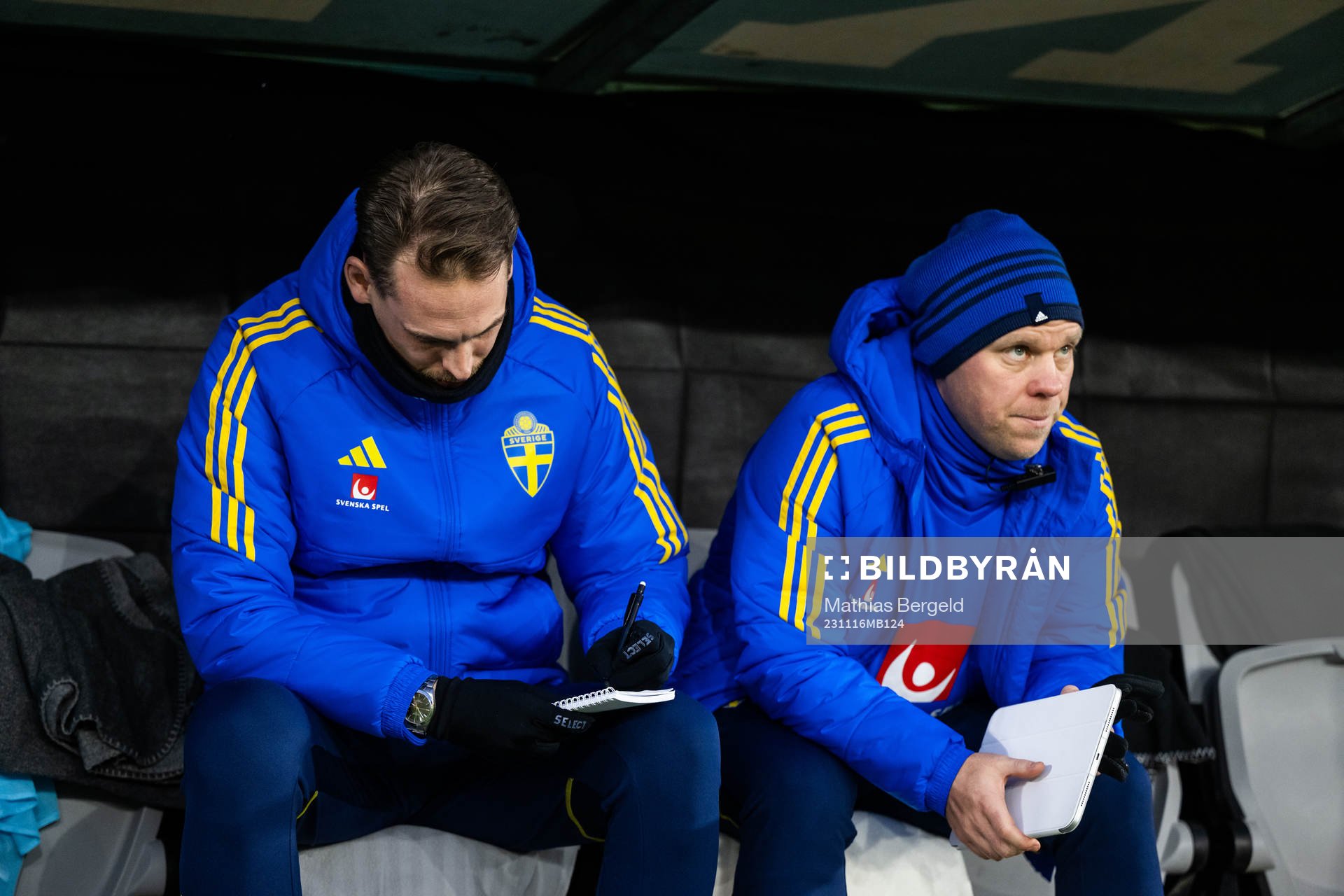 Head coach Daniel Bäckström and assistant coach Viktor