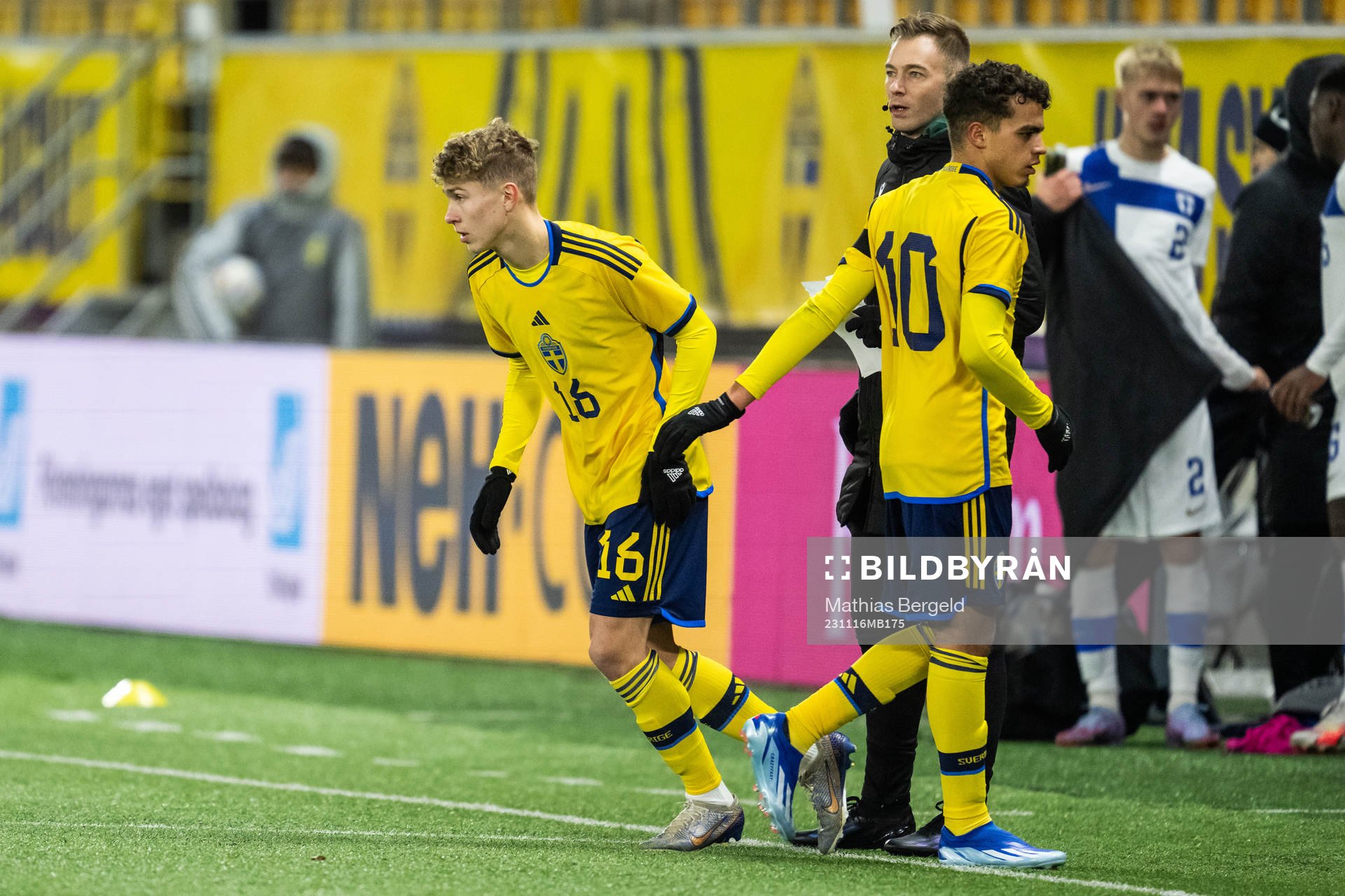 Hugo Bolin of Sweden is substituted