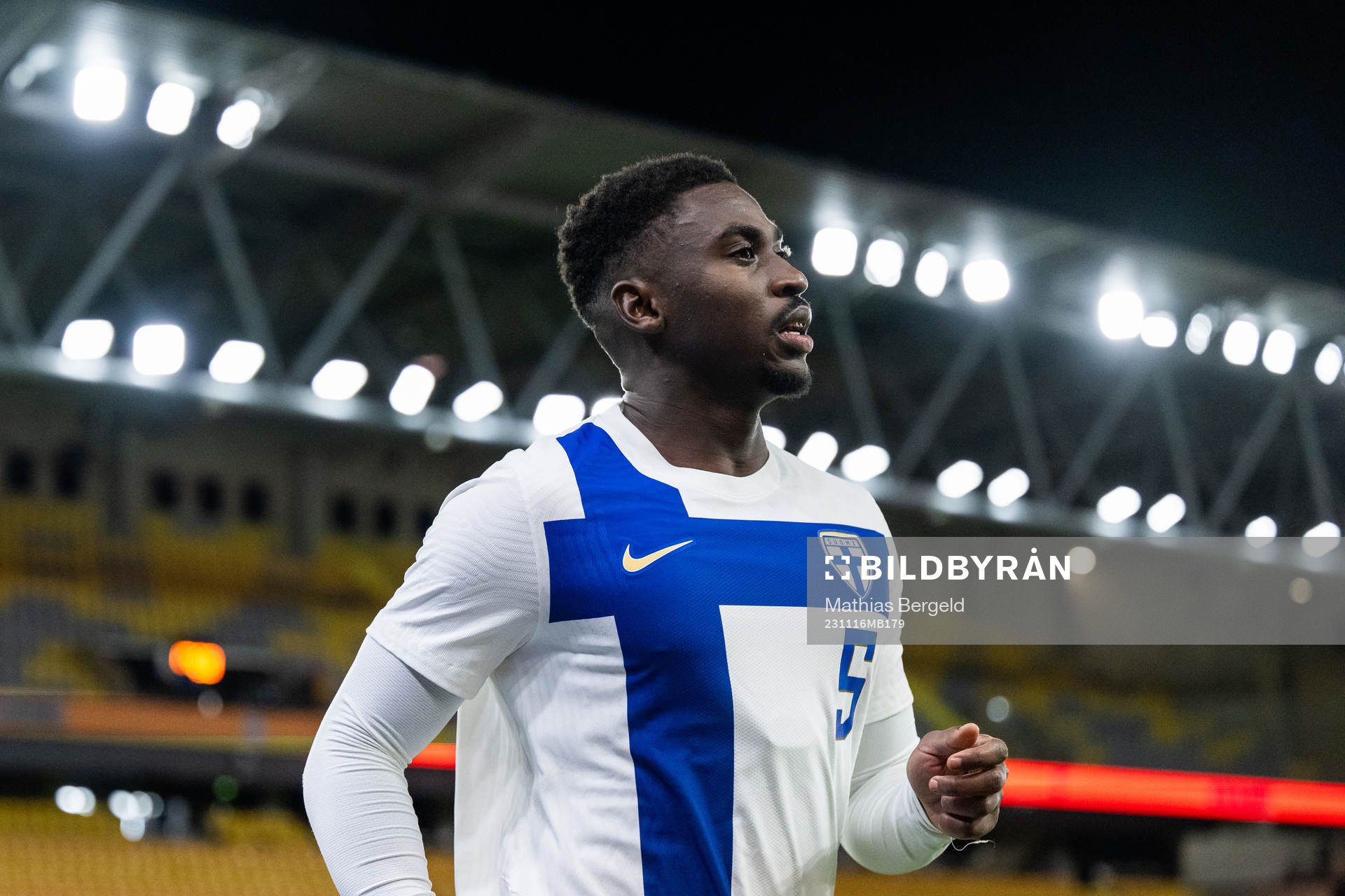 Tony Miettinen of Finland during the international friendly under-21 football match between Sweden and Finland on November 16, 2023 in Borås. 