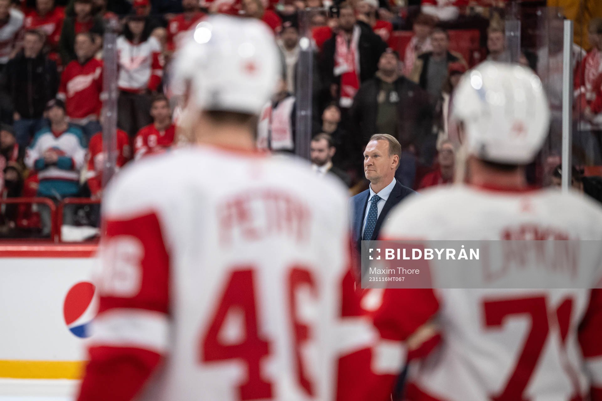 Former Detroit Red Wings players Niklas Lidström