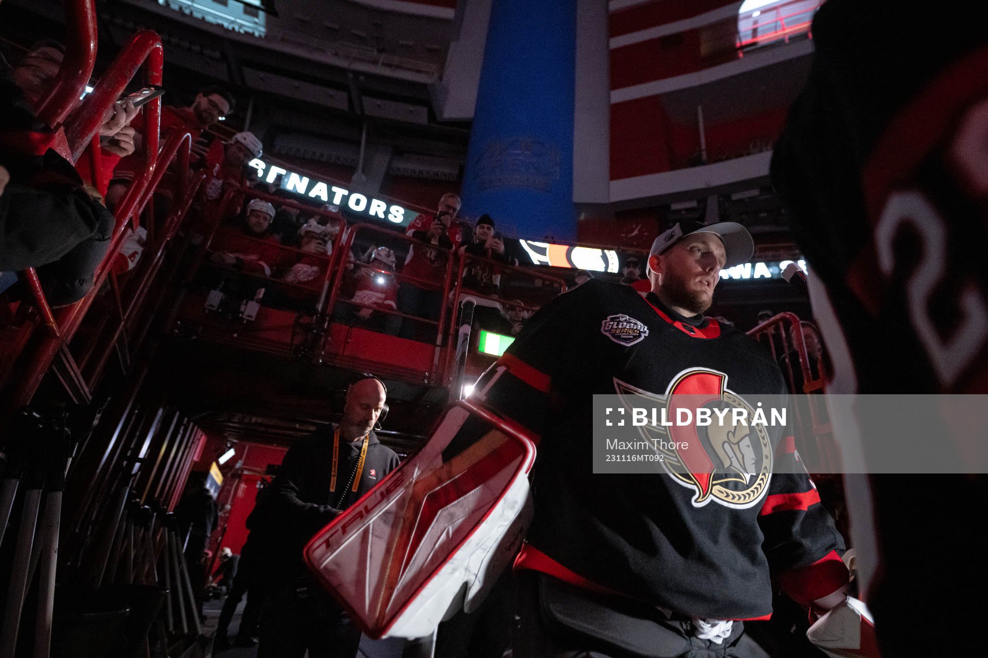 Goaltender Anton Forsberg of Ottawa Senators