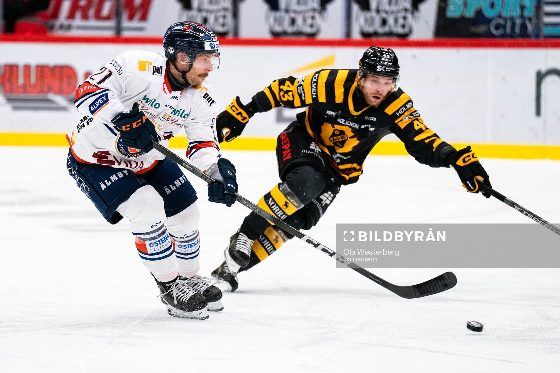 Växjös Brian Cooper och Skellefteås Filip Sandberg