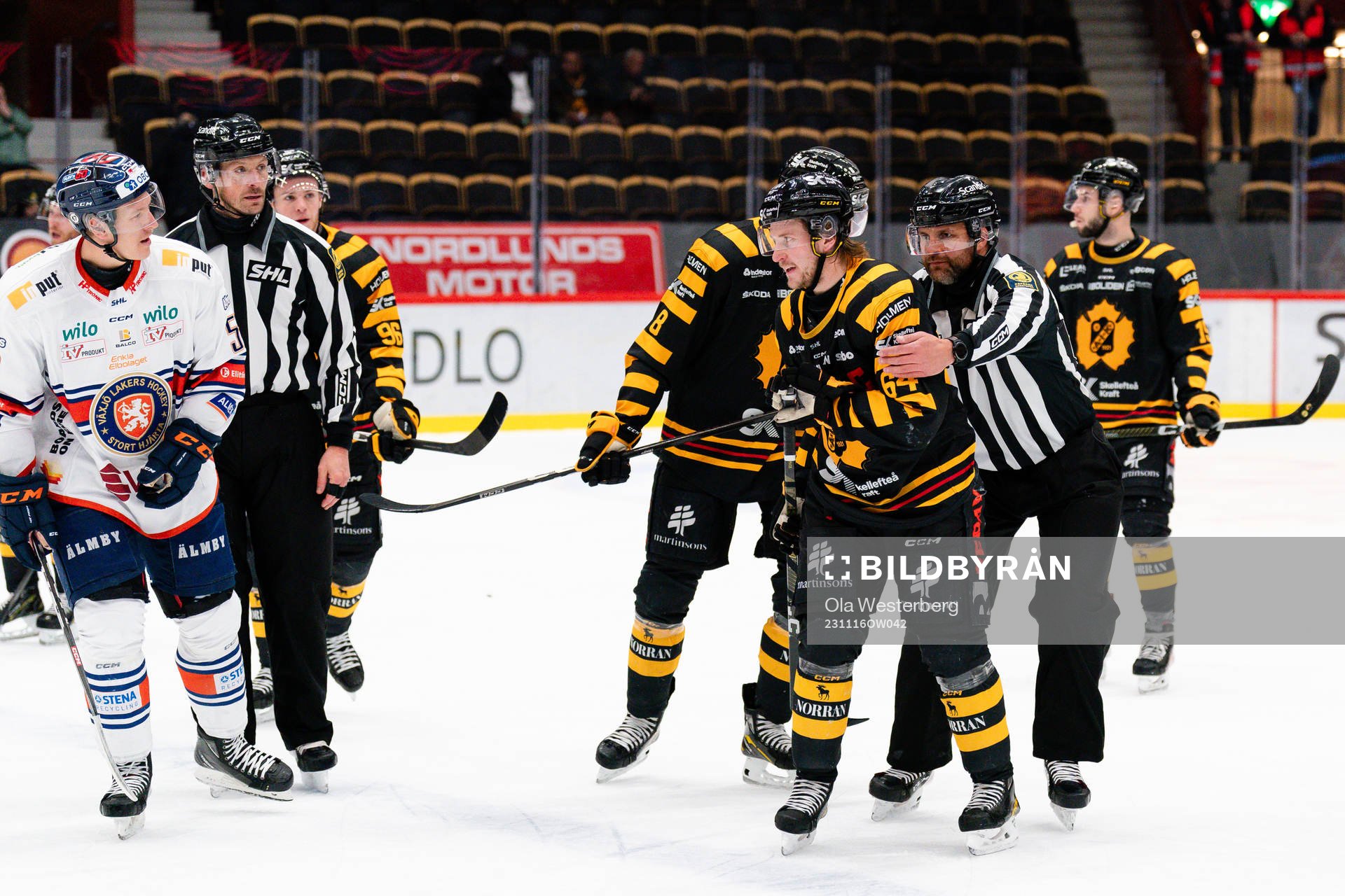 Växjös Emil Sylvegård och Skellefteås Jonathan Pudas