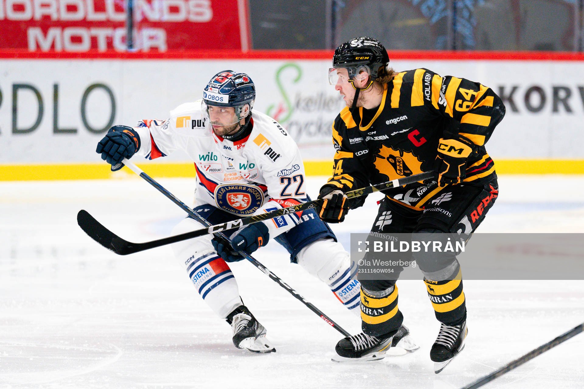 Växjös Tobias Rieder och Skellefteås Jonathan Pudas