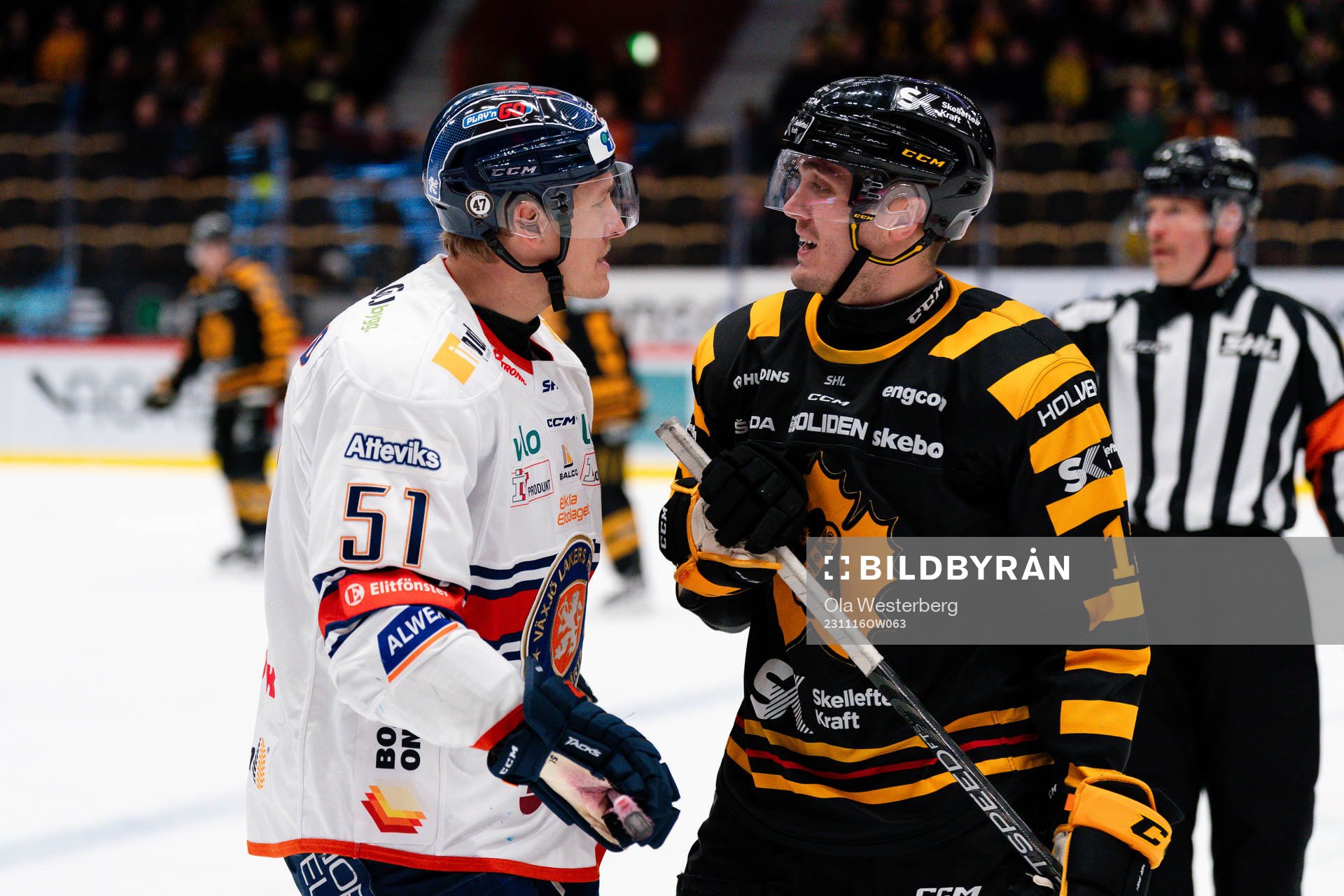 Växjös Emil Sylvegård och Skellefteås Max Lindholm
