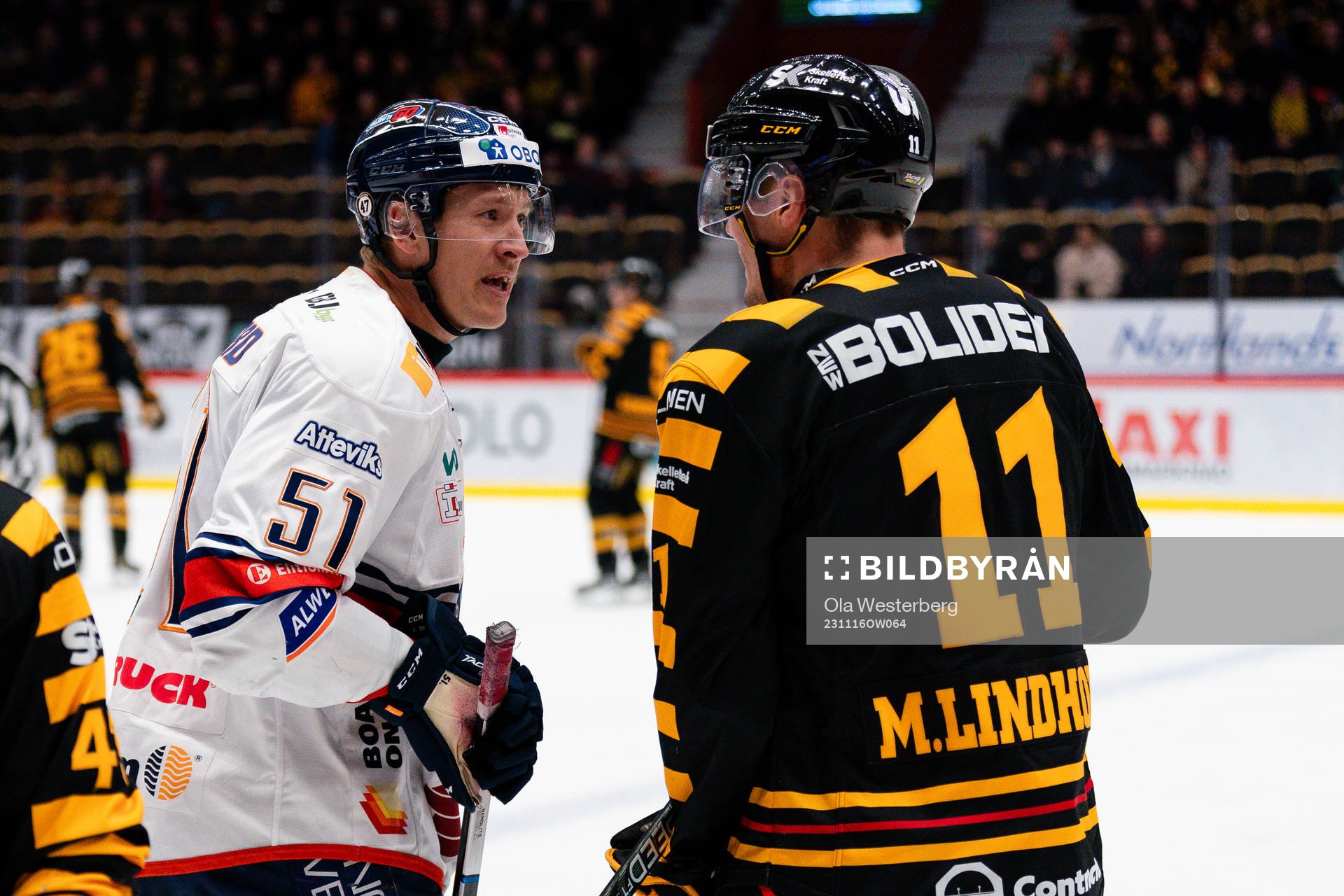 Växjös Emil Sylvegård och Skellefteås Max Lindholm