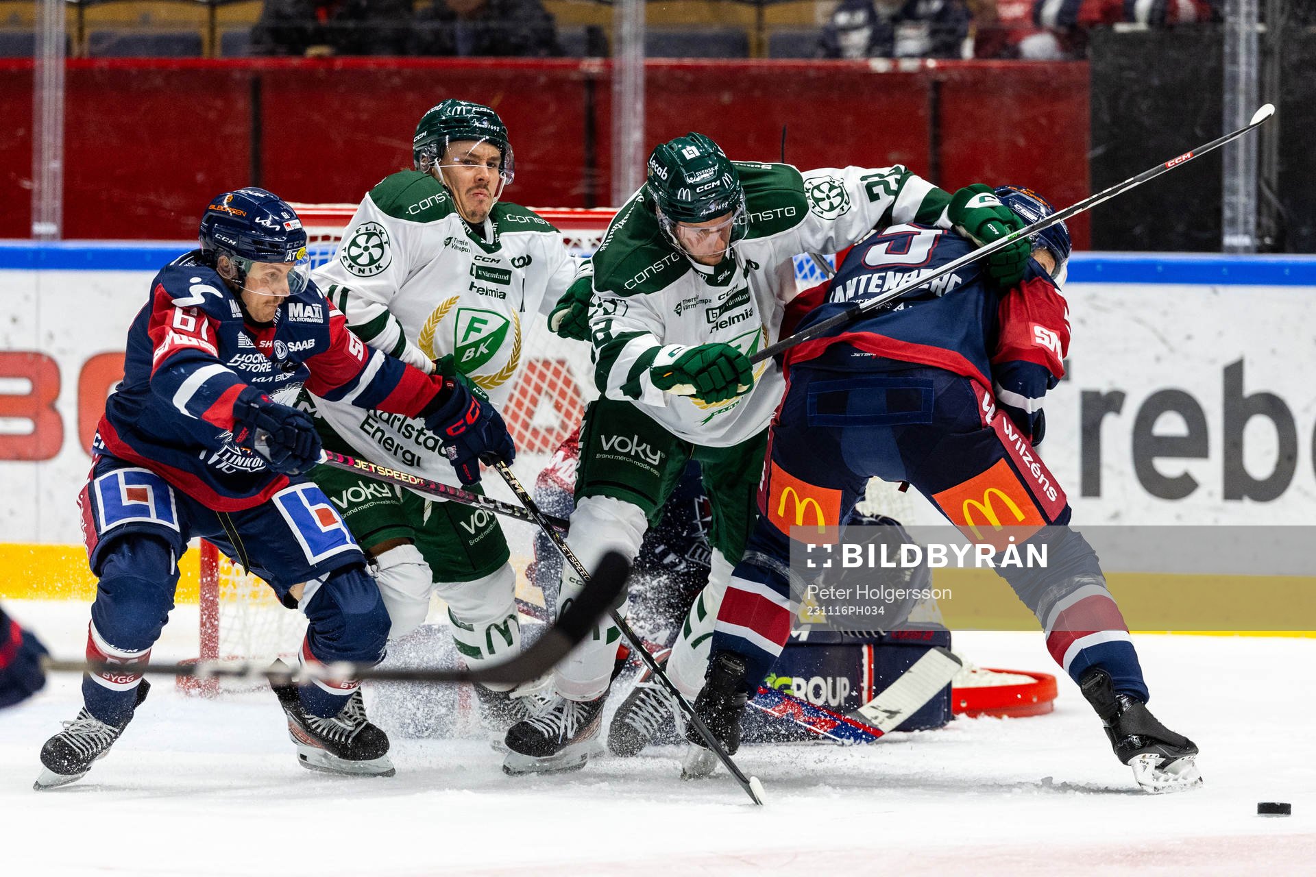 Linköpings Markus Ljungh och Färjestads Per Åslund