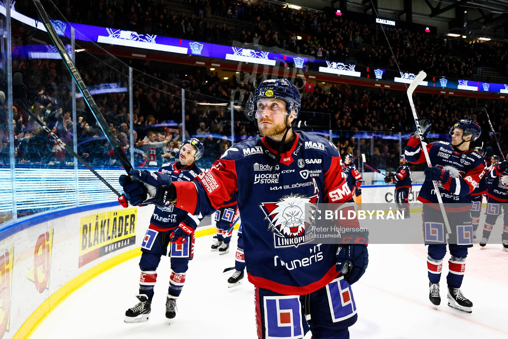 Linköpings Linus Hultström jublar
