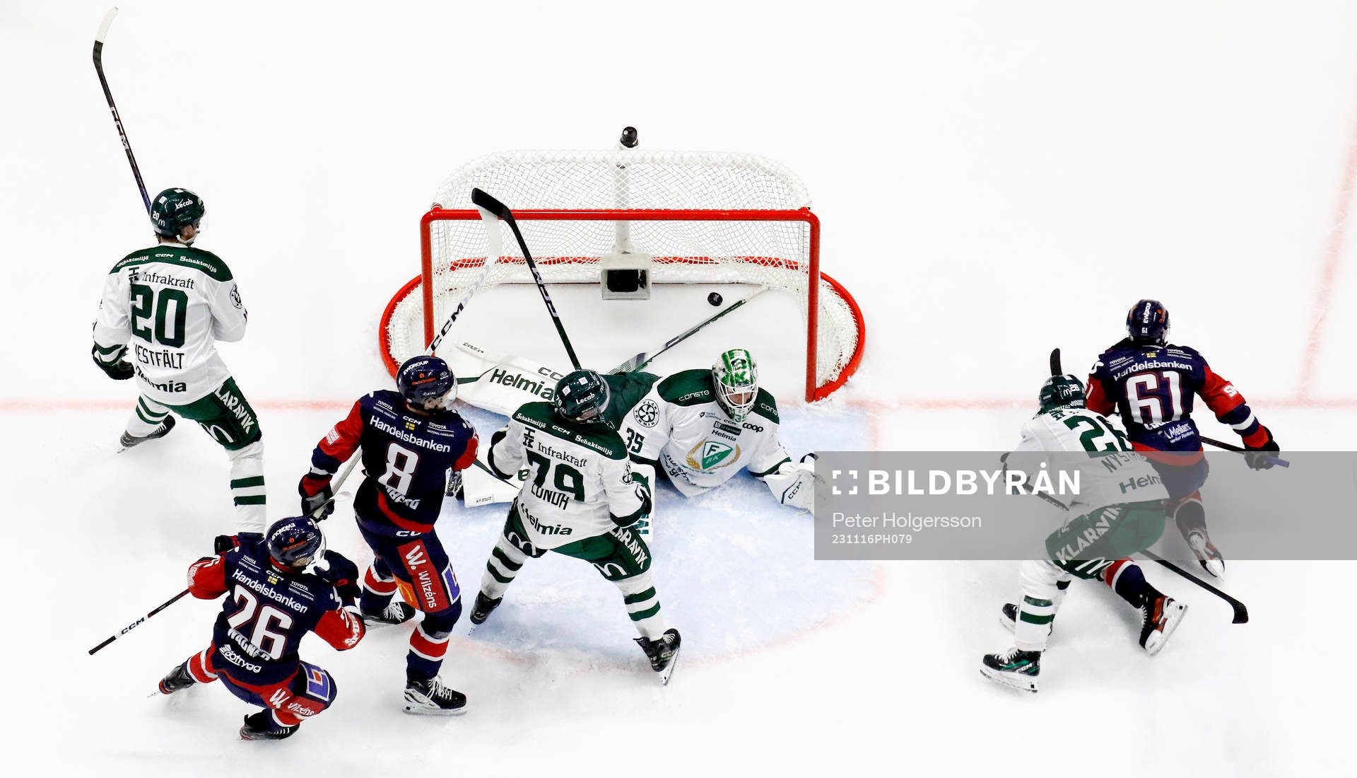 Mål 2-1 av Linköpings Markus Ljungh förbi Färjestads