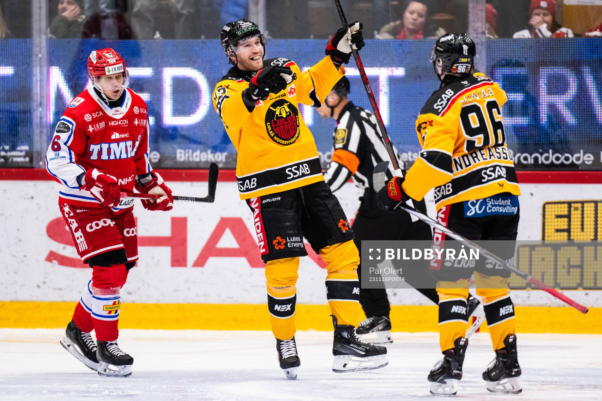 Luleås Oscar Eklind jublar