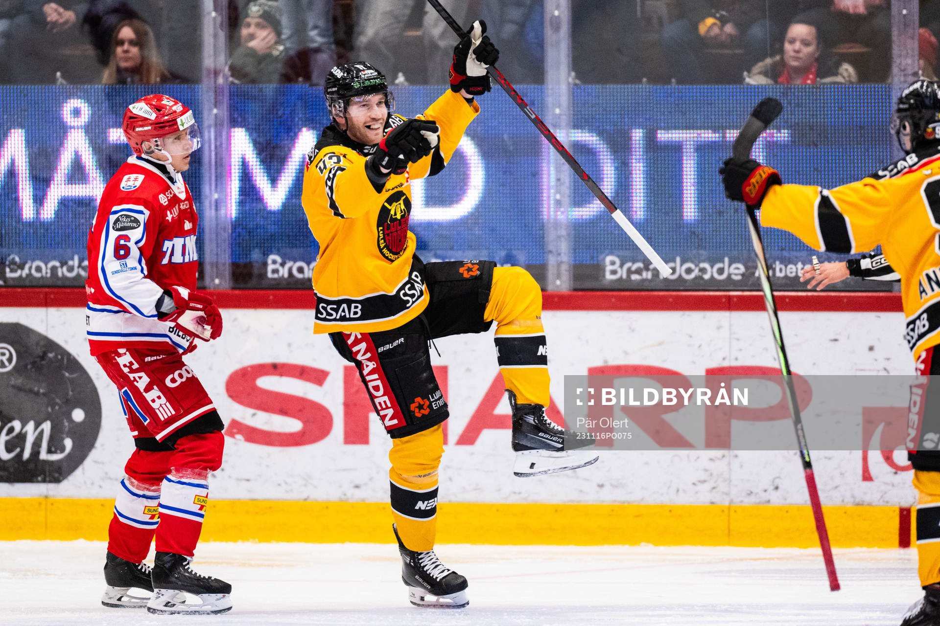 Luleås Oscar Eklind jublar