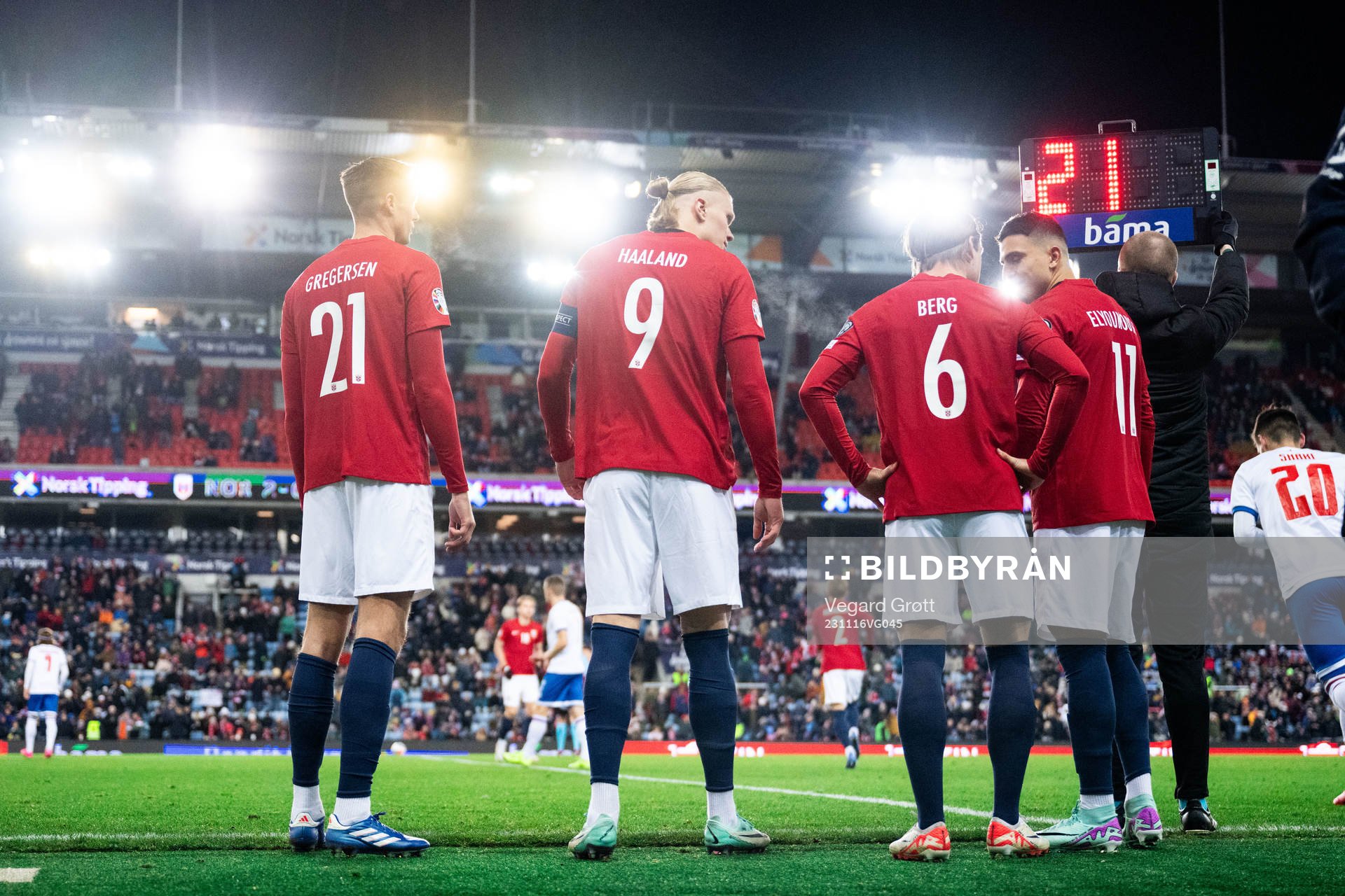 Stian Gregersen, Erling Braut Haaland, Patrick Berg and