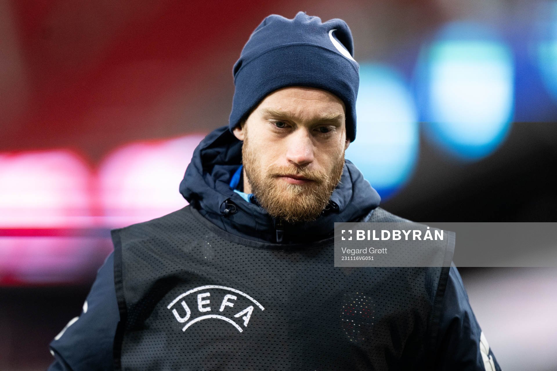 Bård Finne of Norway during the international friendly football match between Norway and Faroe Islands on November 16, 2023 in Oslo.