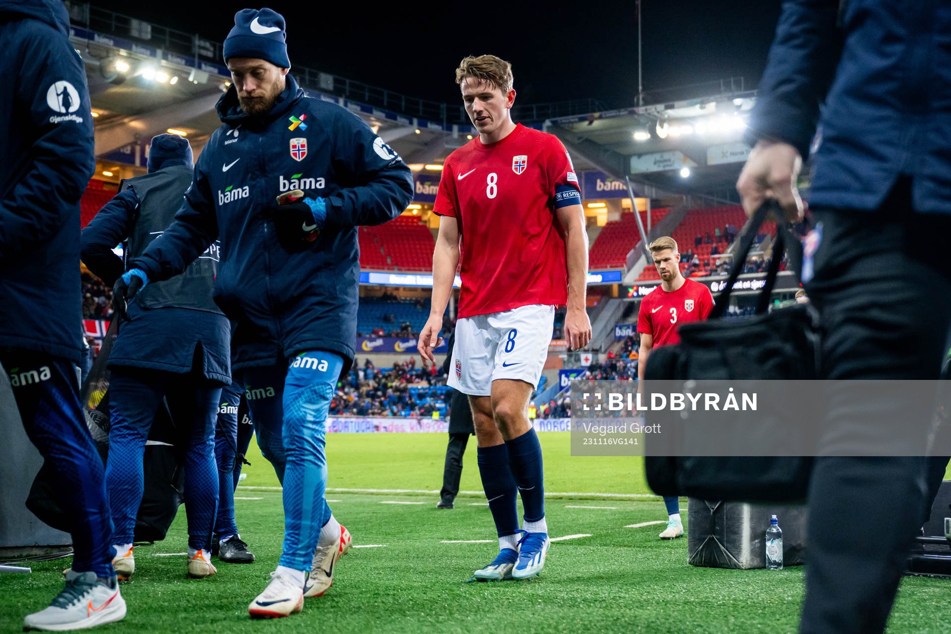 Sander Berge of Norway at half-time