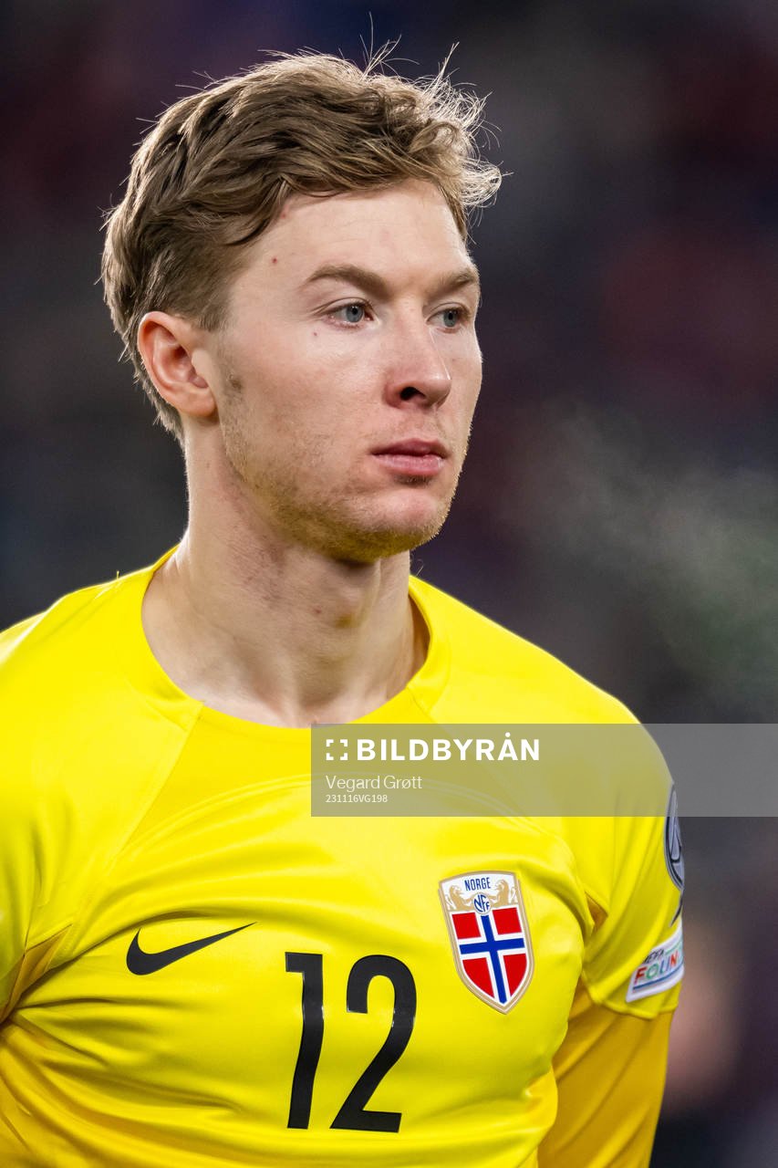 Goalkeeper Mathias Dyngeland of Norway