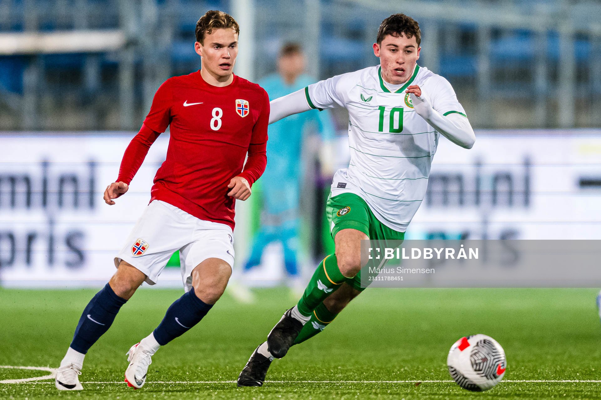 Kristian Fredrik Malt Arnstad of Norway and Kian Leavy of