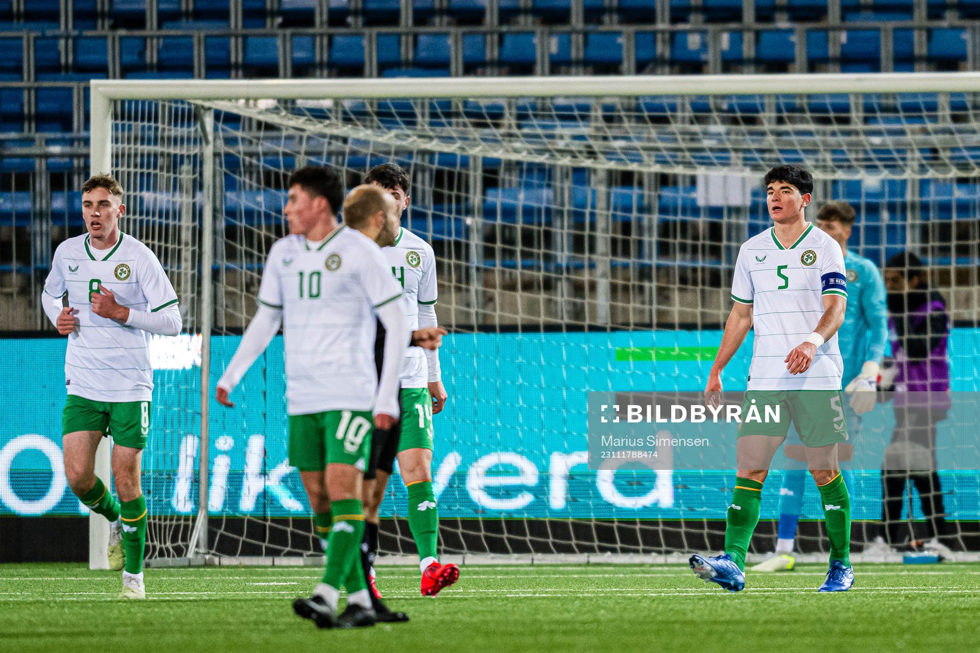 Anselmo Garcia MacNulty of Ireland looks dejected