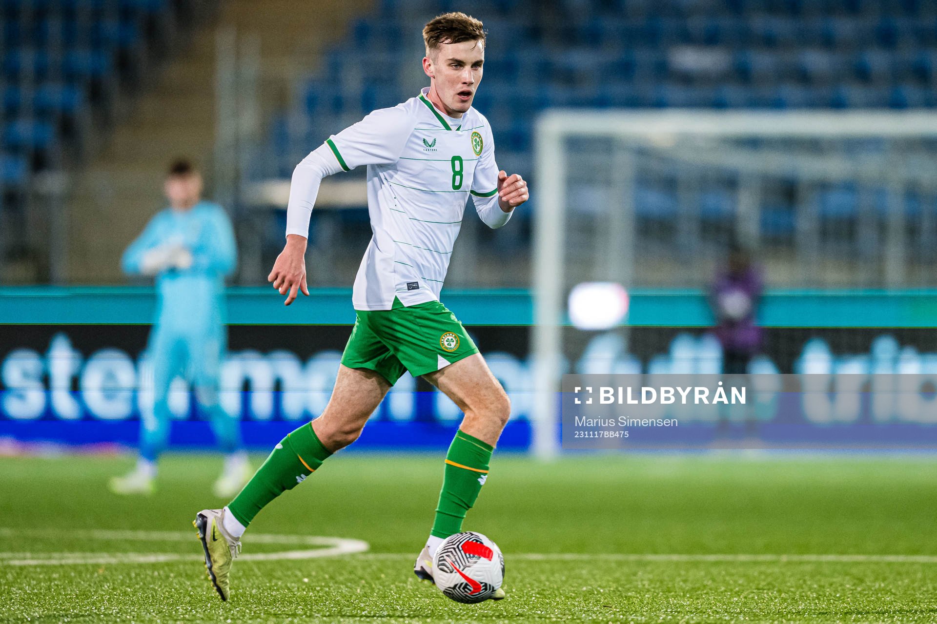 Matthew Healy of Ireland during the UEFA European Under-21 Qualifier football match between Norway and Ireland on November 17, 2023 in Drammen.