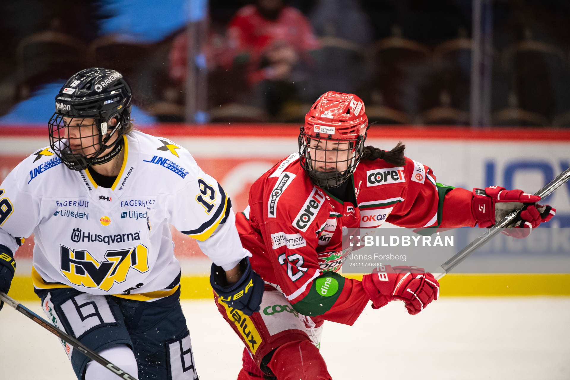 HV71s Sanni Hakala och Modos Taylor House