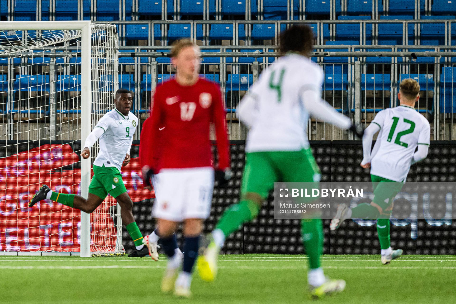 Sinclair Armstrong of Ireland celebrates