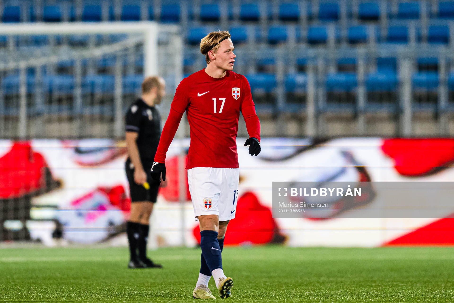 Tobias Fjeld Gulliksen of Norway looks dejected