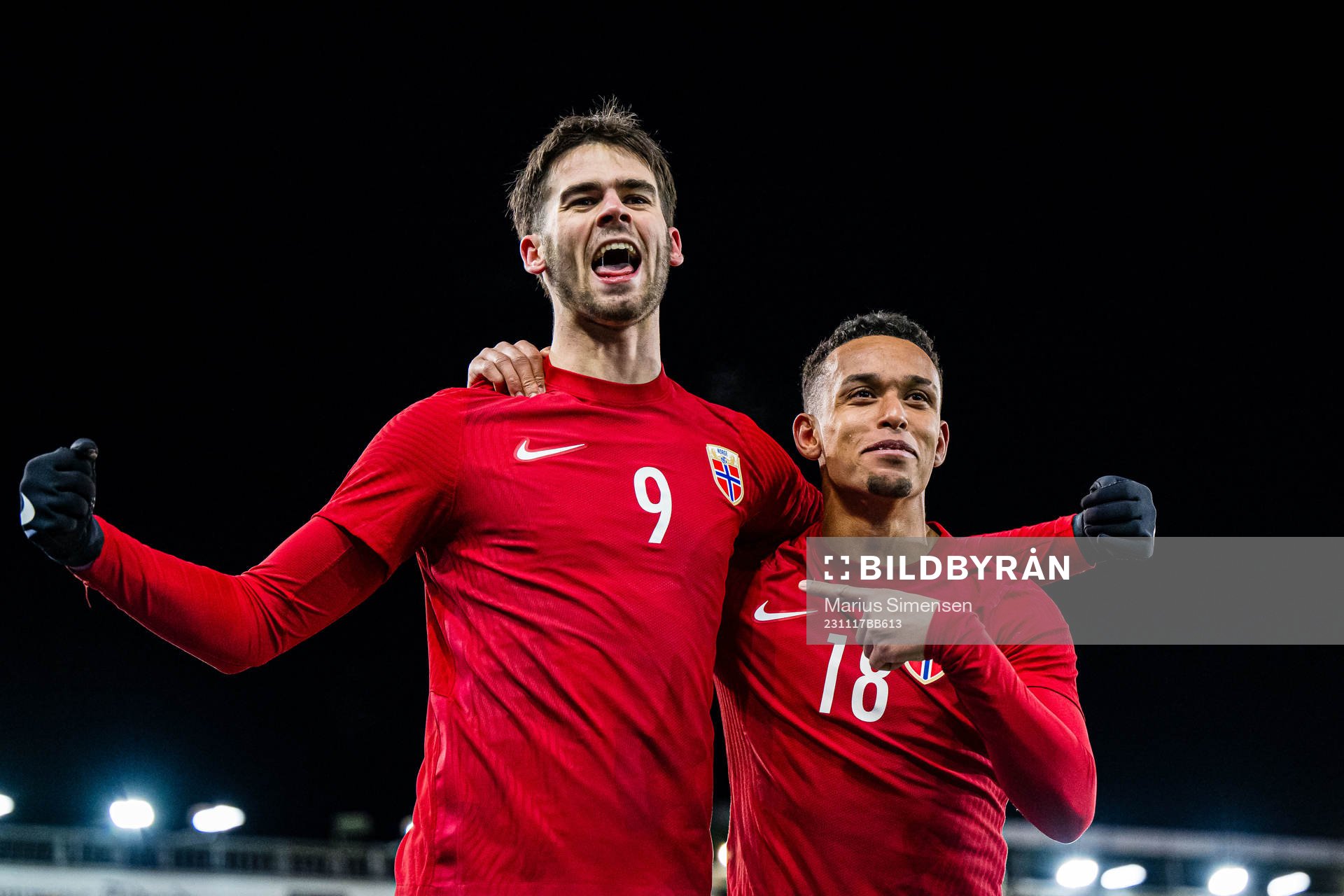 Lasse Nordås of Norway celebrates