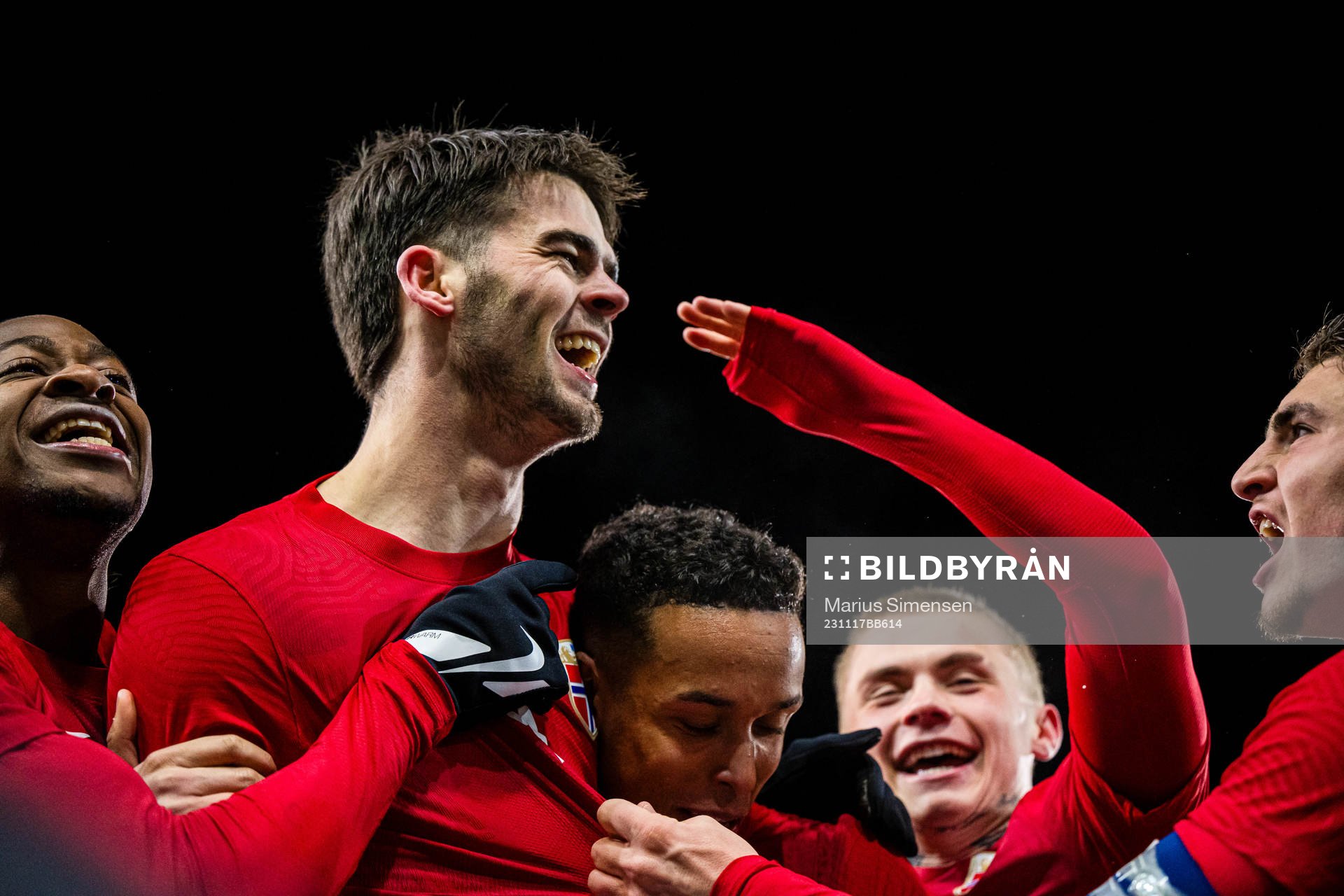 Lasse Nordås of Norway celebrates