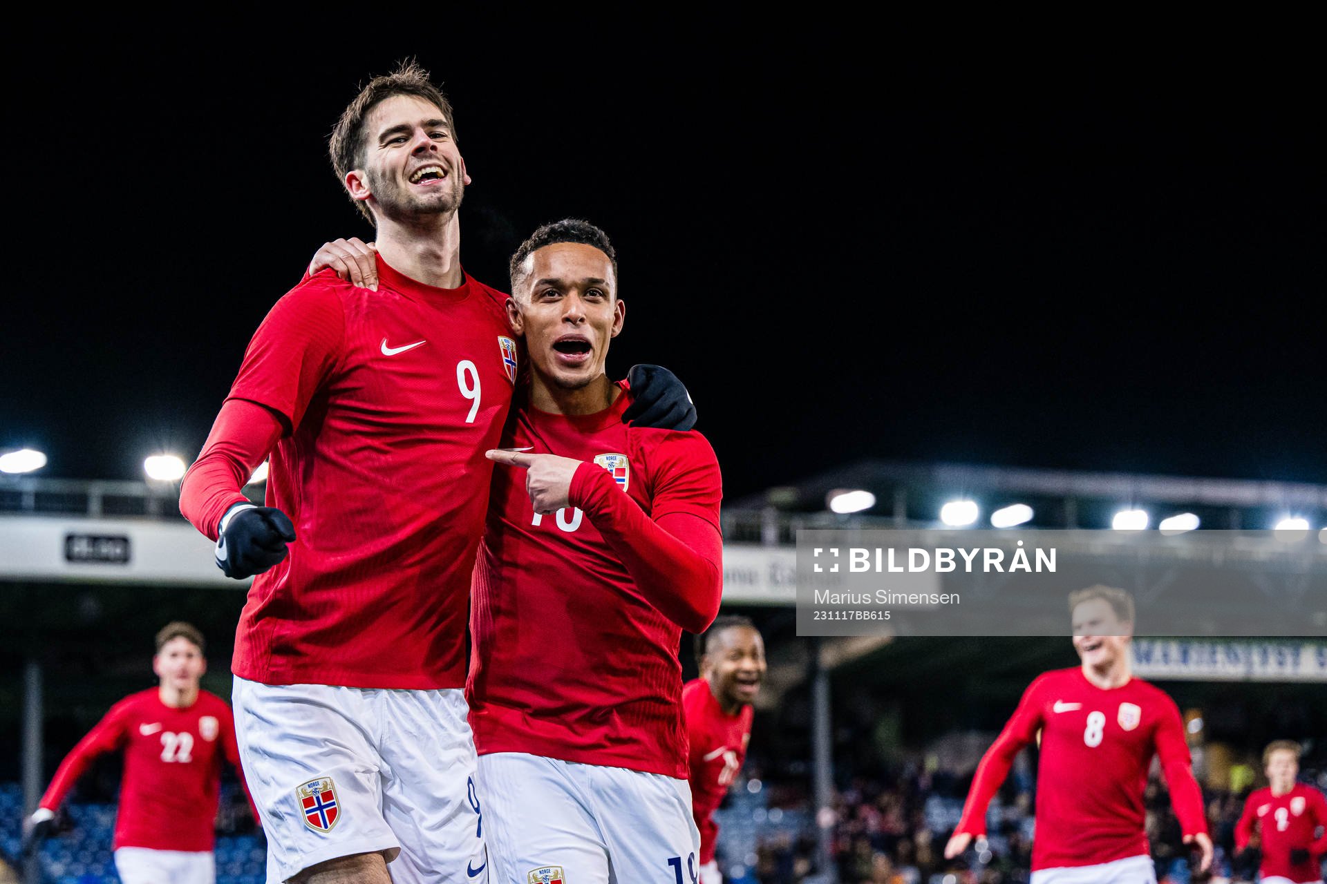 Lasse Nordås of Norway celebrates