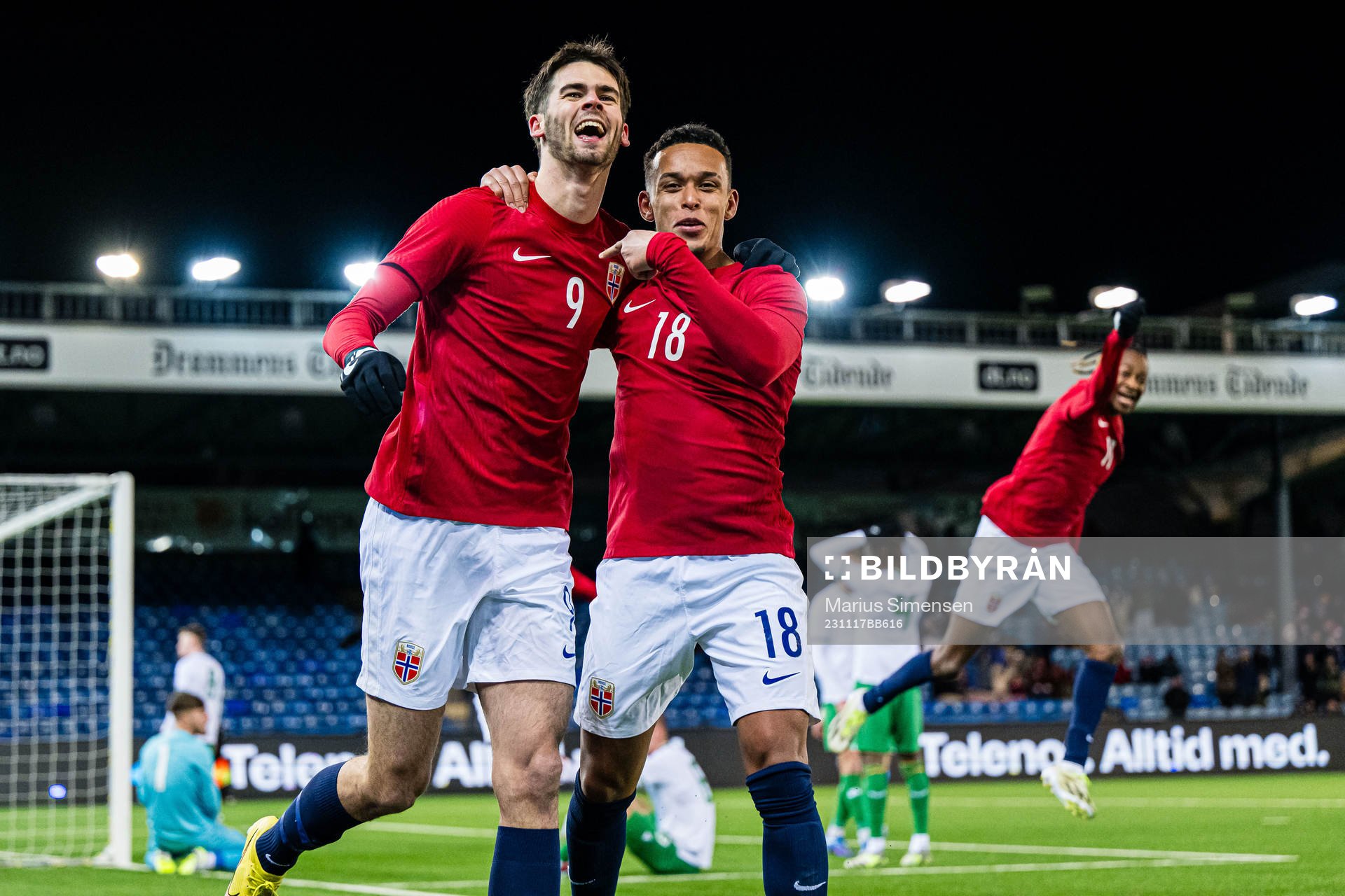 Lasse Nordås of Norway celebrates