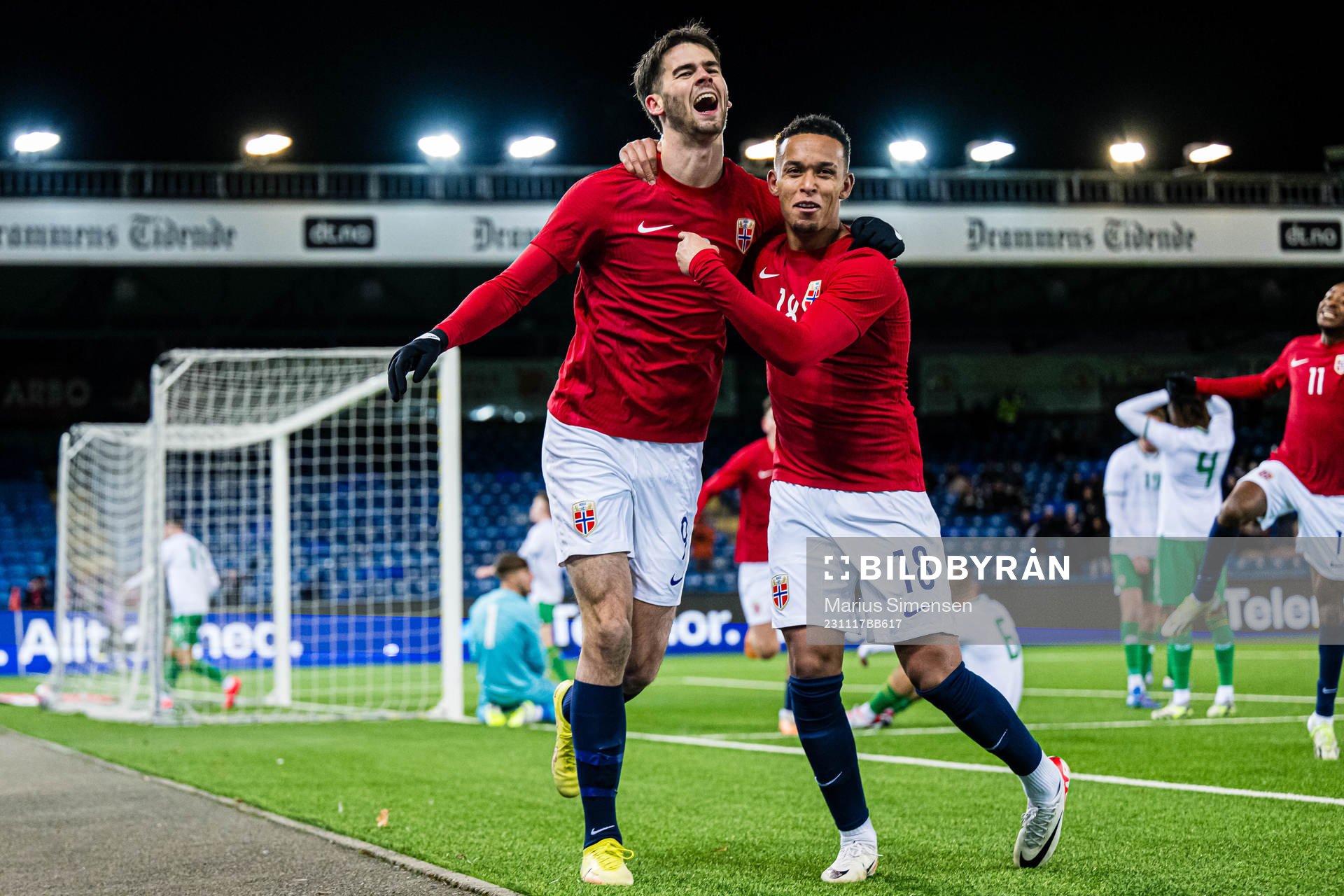 Lasse Nordås of Norway celebrates