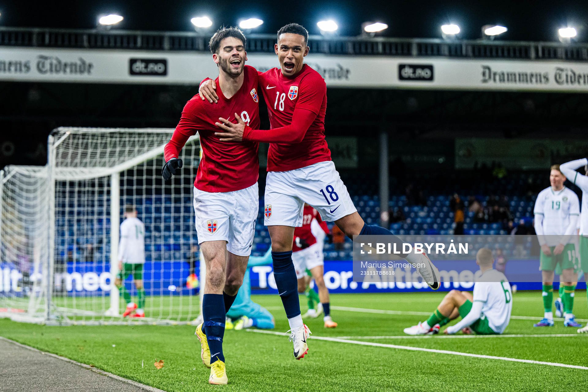 Lasse Nordås of Norway celebrates