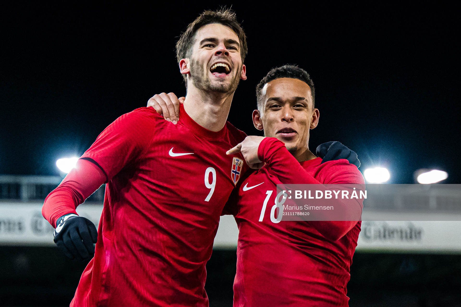 Lasse Nordås of Norway celebrates