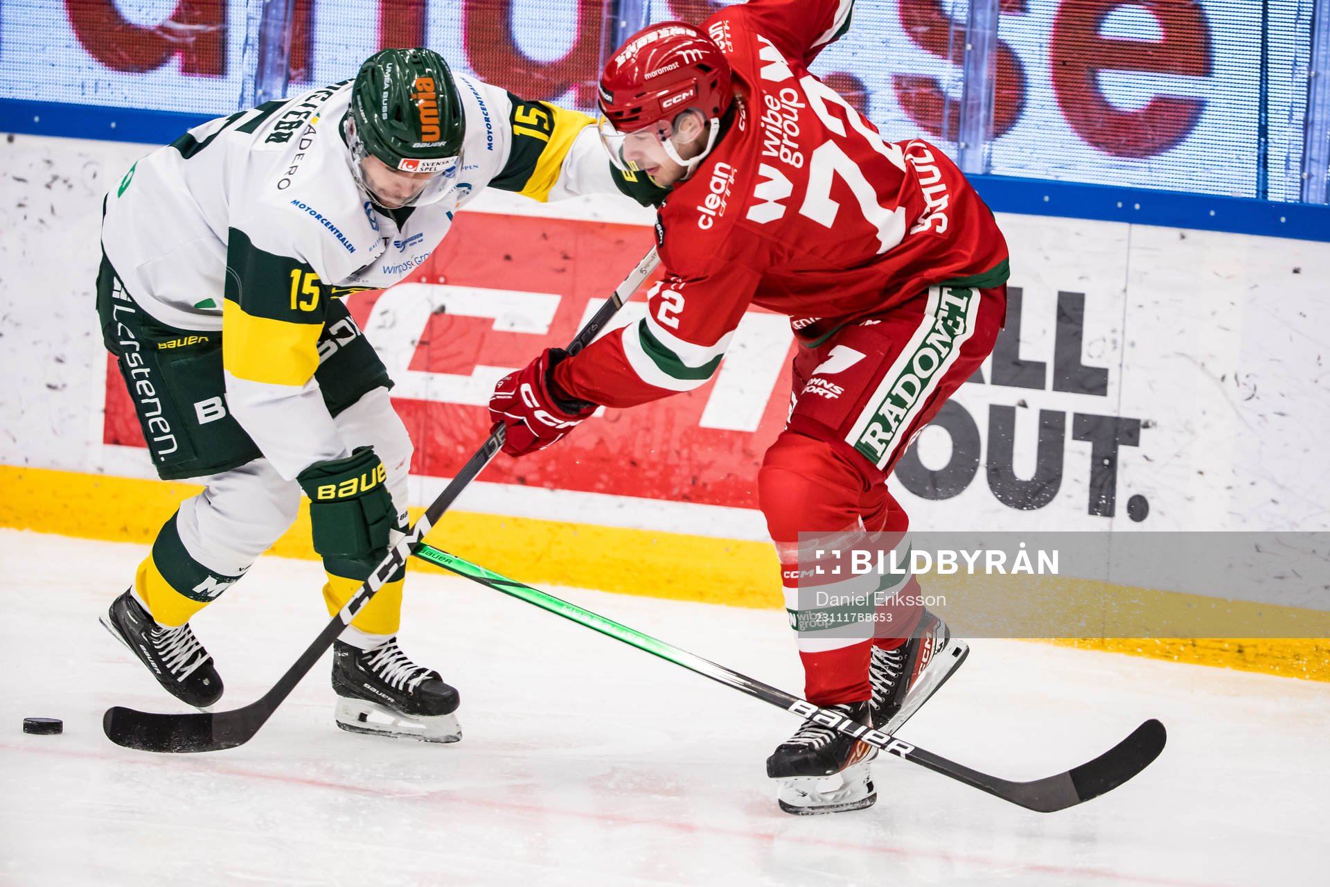 Björklövens Mattias Nörstebö och Moras Phillip Schultz