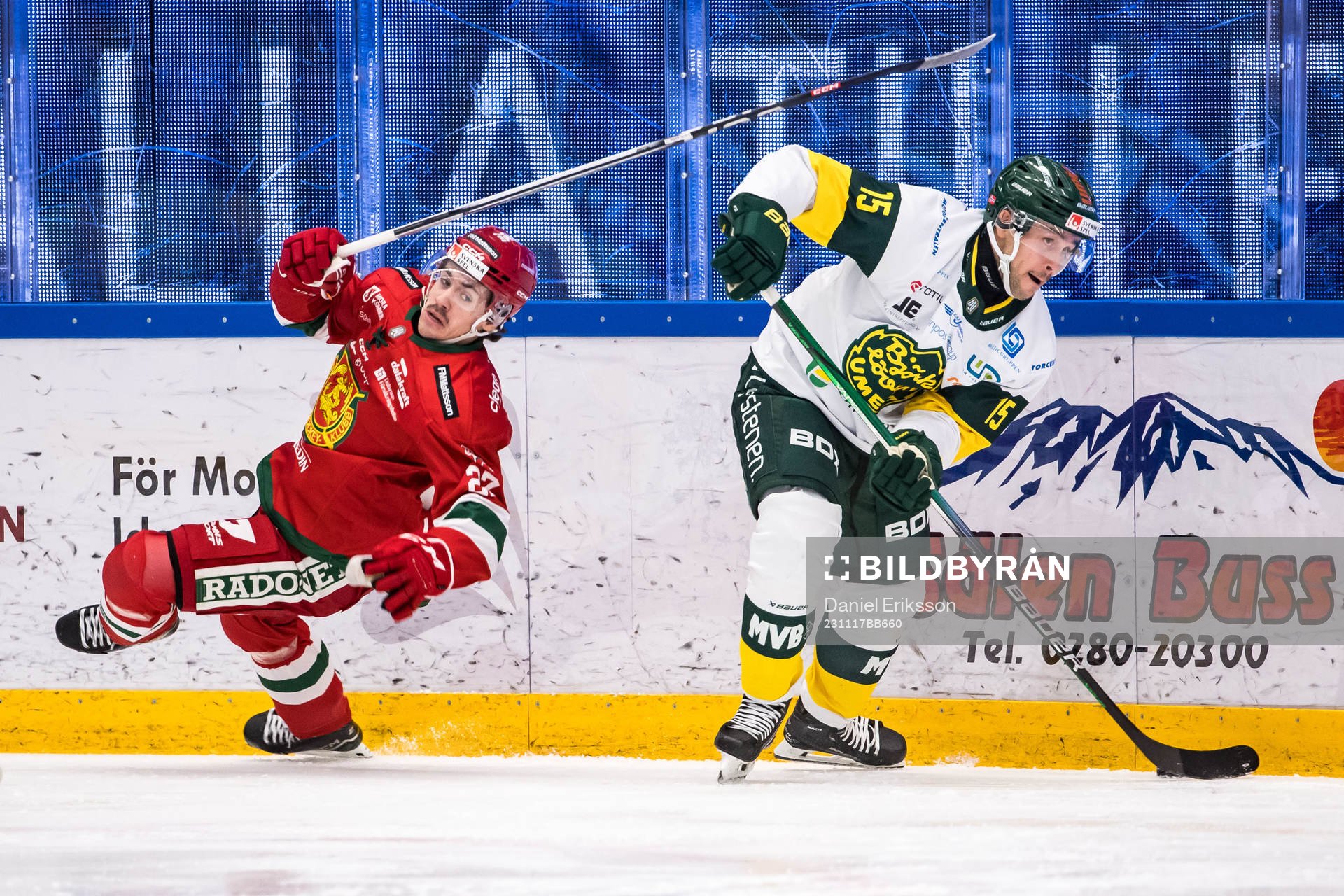 Moras Andre Dahlqvist och Björklövens Mattias Nörstebö