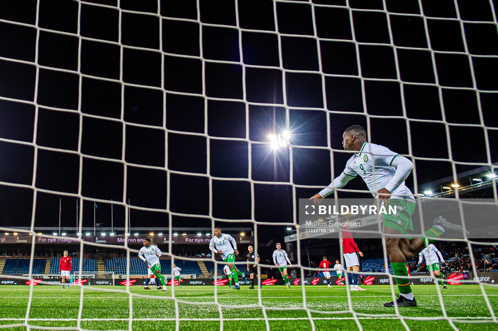 Sinclair Armstrong of Ireland celebrates
