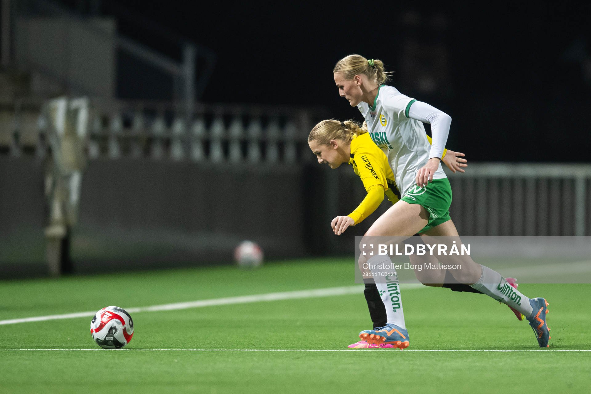 Häckens Novalie Jensen och Hammarbys Lykke Ihrfelt