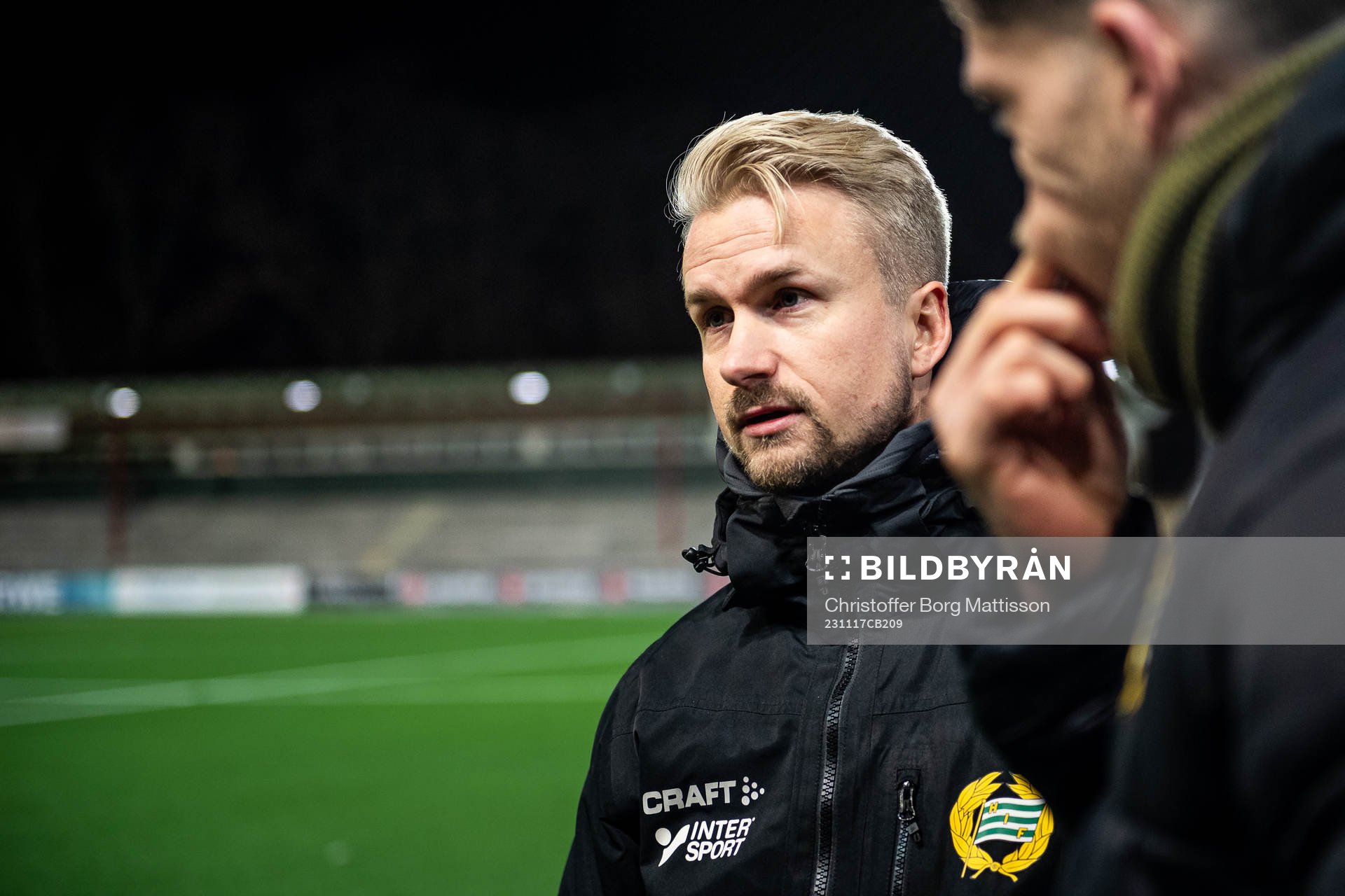 Hammarbys tränare Pierre Fondin efter fotbollsmatchen i Svenska Spel F19 Slutspel 2023 mellan Häcken och Hammarby den 17 november 2023 i Malmö.