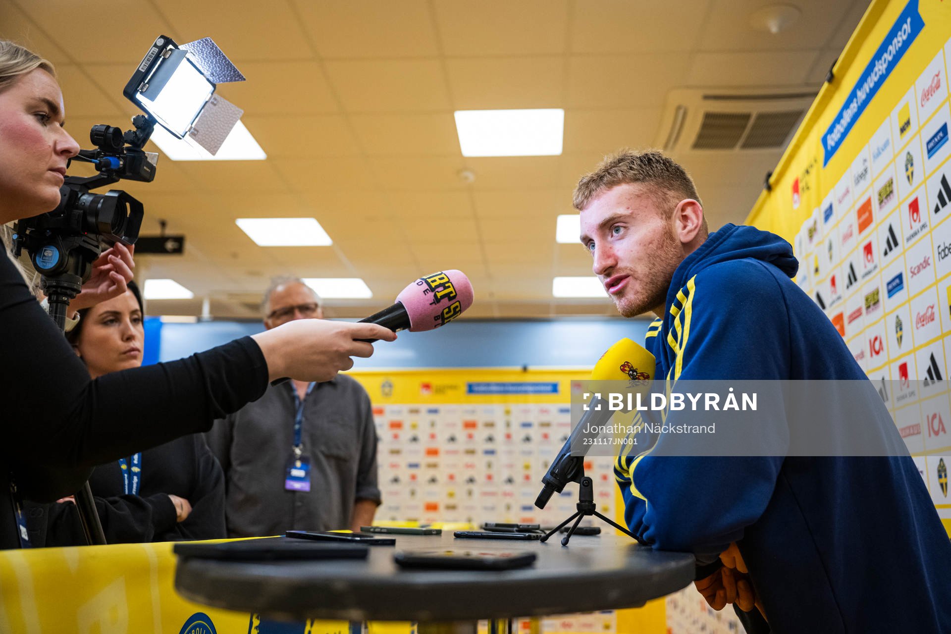 Dejan Kulusevski of the Swedish national football team in a