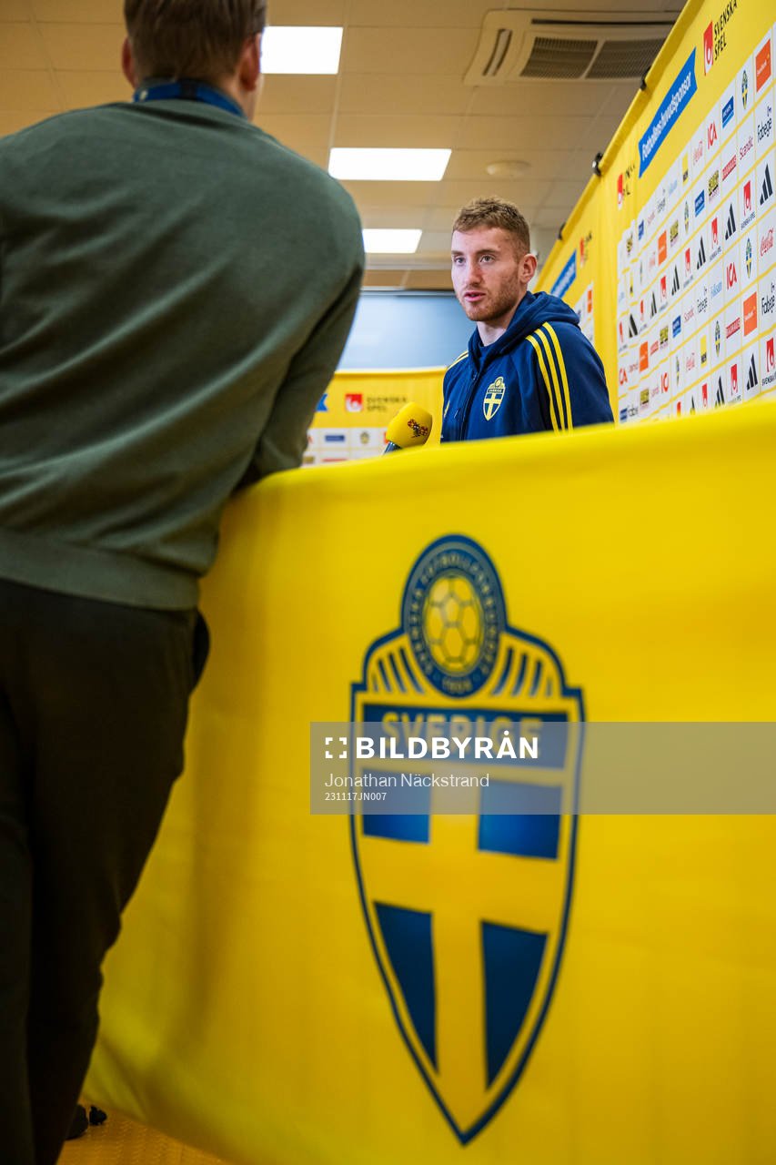 Dejan Kulusevski of the Swedish national football team in a