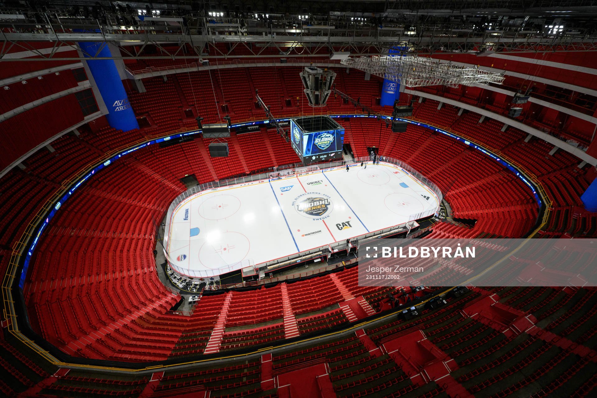Interior general view of Avicii Arena