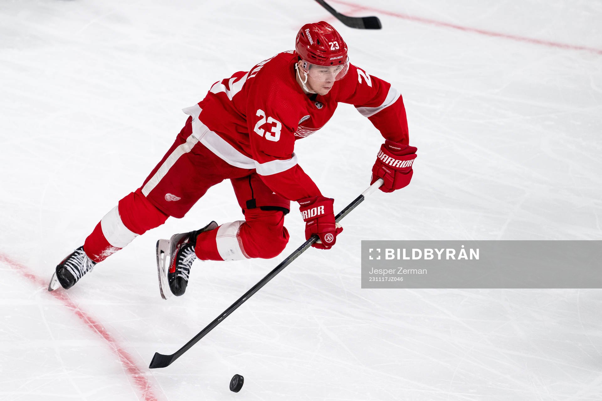 Lucas Raymond of Detroit Red Wings