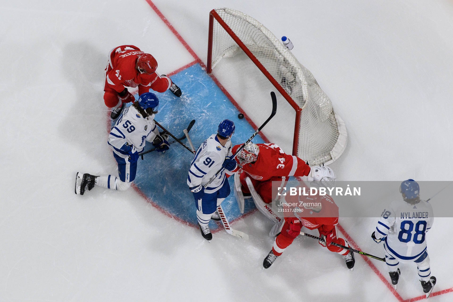 Tyler Bertuzzi, John Tavares and William Nylander of