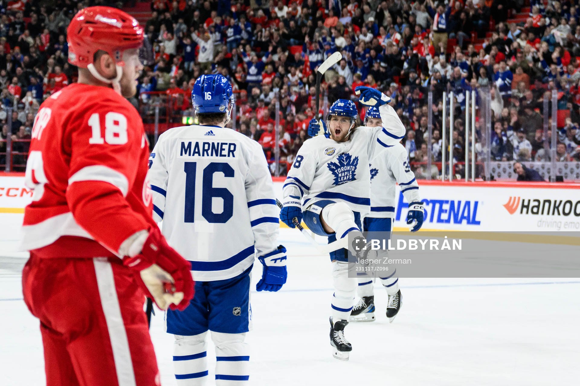 William Nylander of Toronto Maple Leafs celebrates