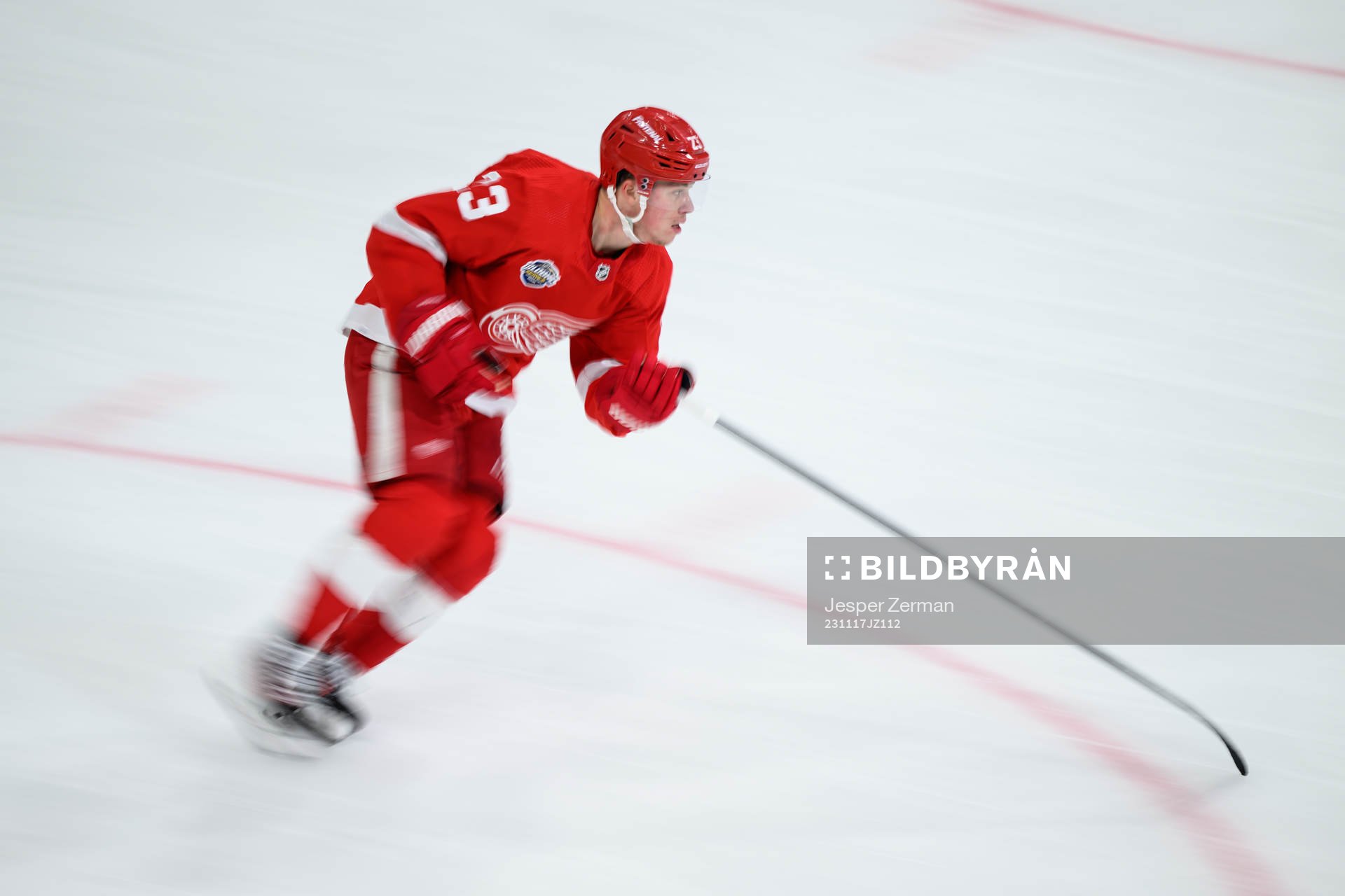 Lucas Raymond of Detroit Red Wings