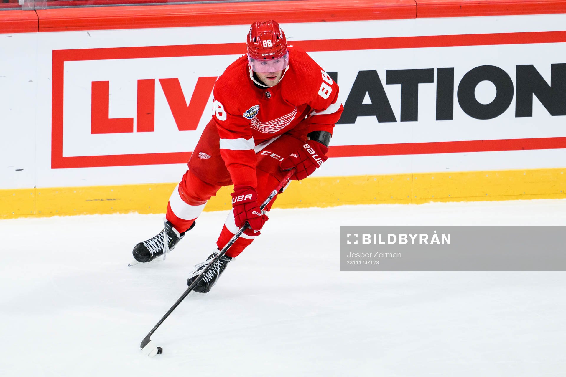 Daniel Sprong of Detroit Red Wings